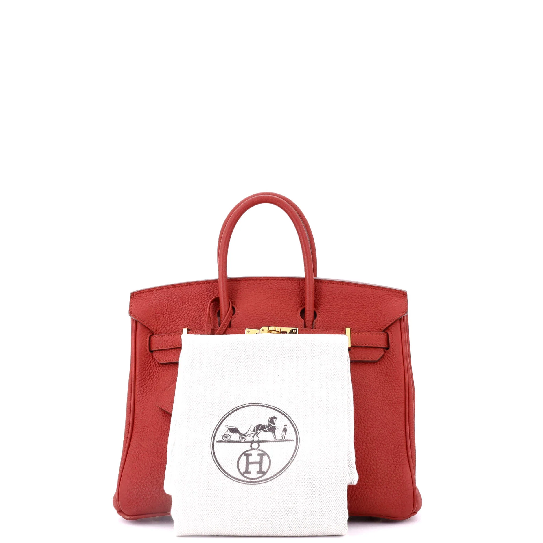 Birkin Handbag Vermillon Togo with Gold Hardware 25 - Image 2