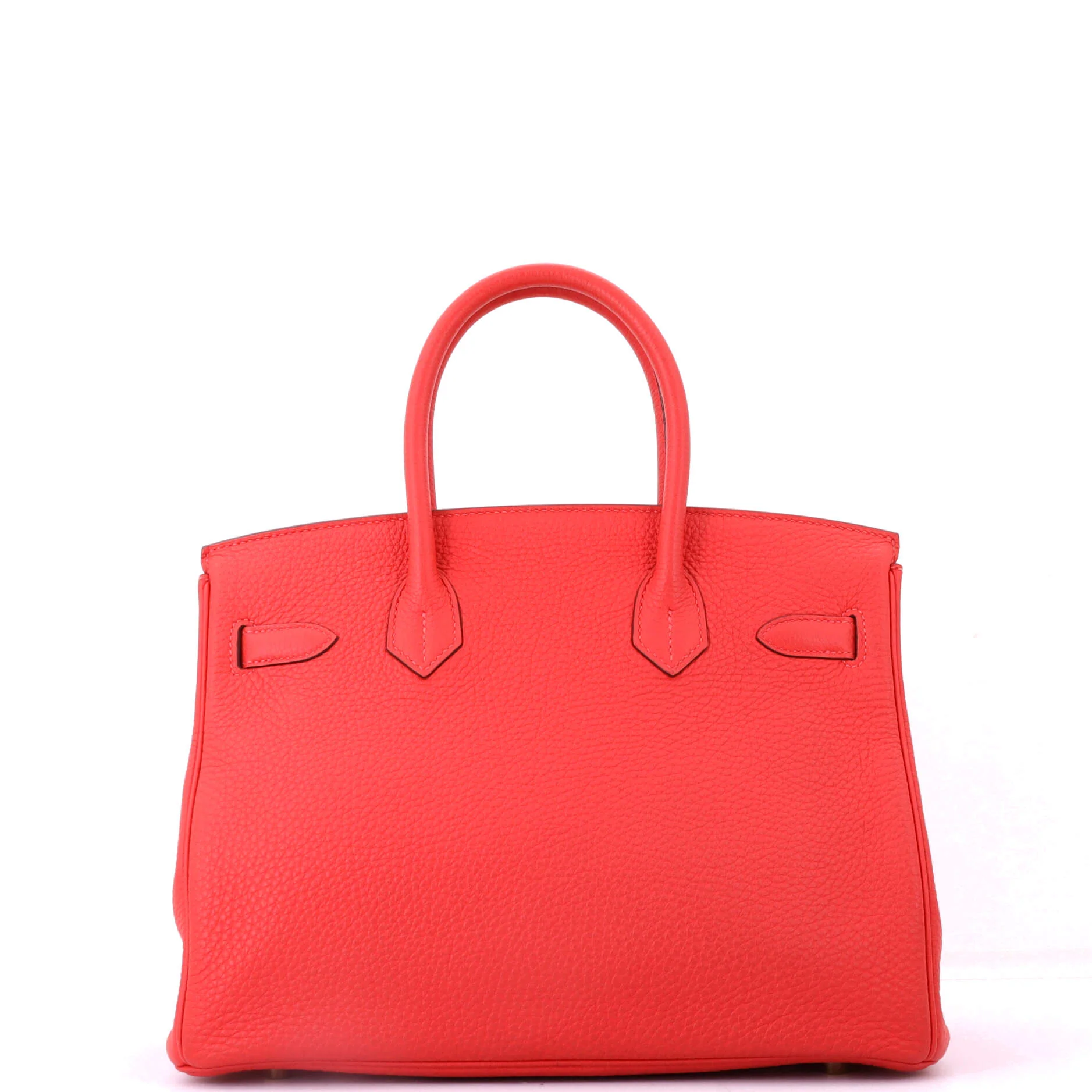 Birkin Handbag Vermillon Togo with Gold Hardware 30 - Image 4