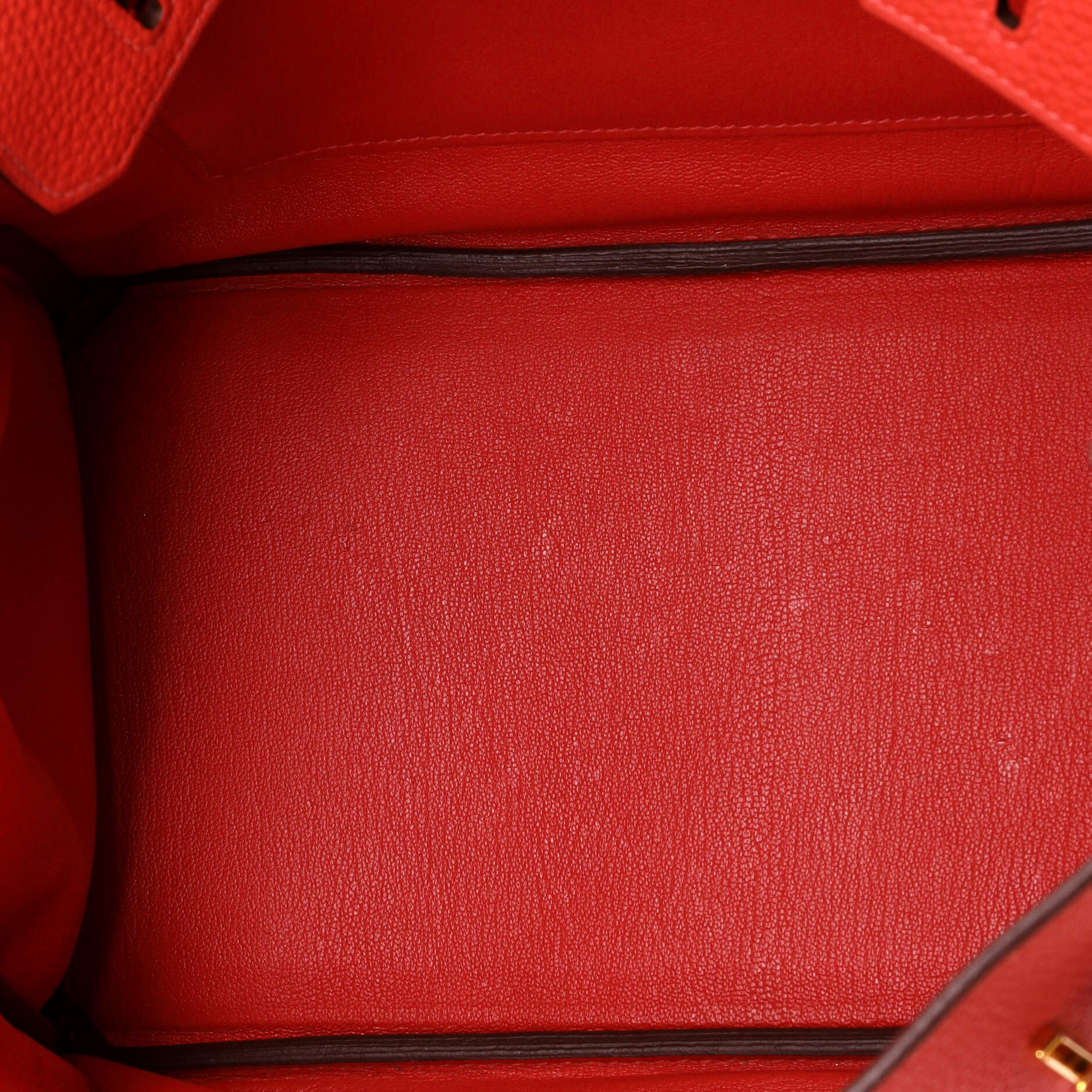 Birkin Handbag Vermillon Togo with Gold Hardware 30 - Image 6