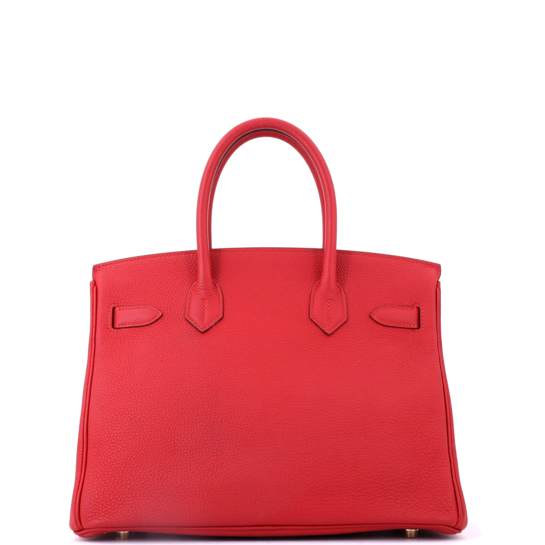 Birkin Handbag Vermillon Togo with Gold Hardware 30 - Image 3