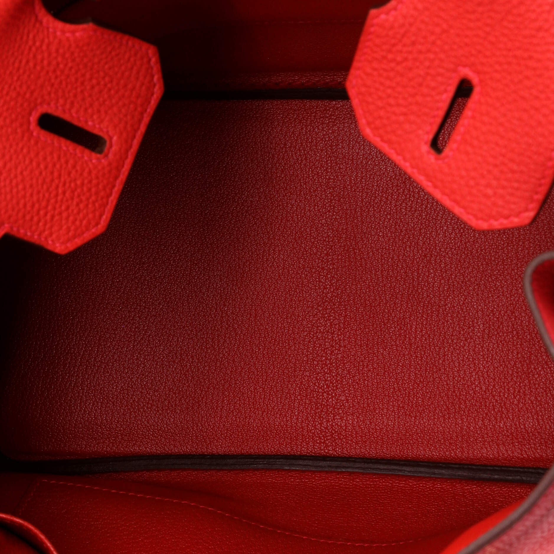 Birkin Handbag Rouge Casaque Togo with Gold Hardware 30 - Image 6