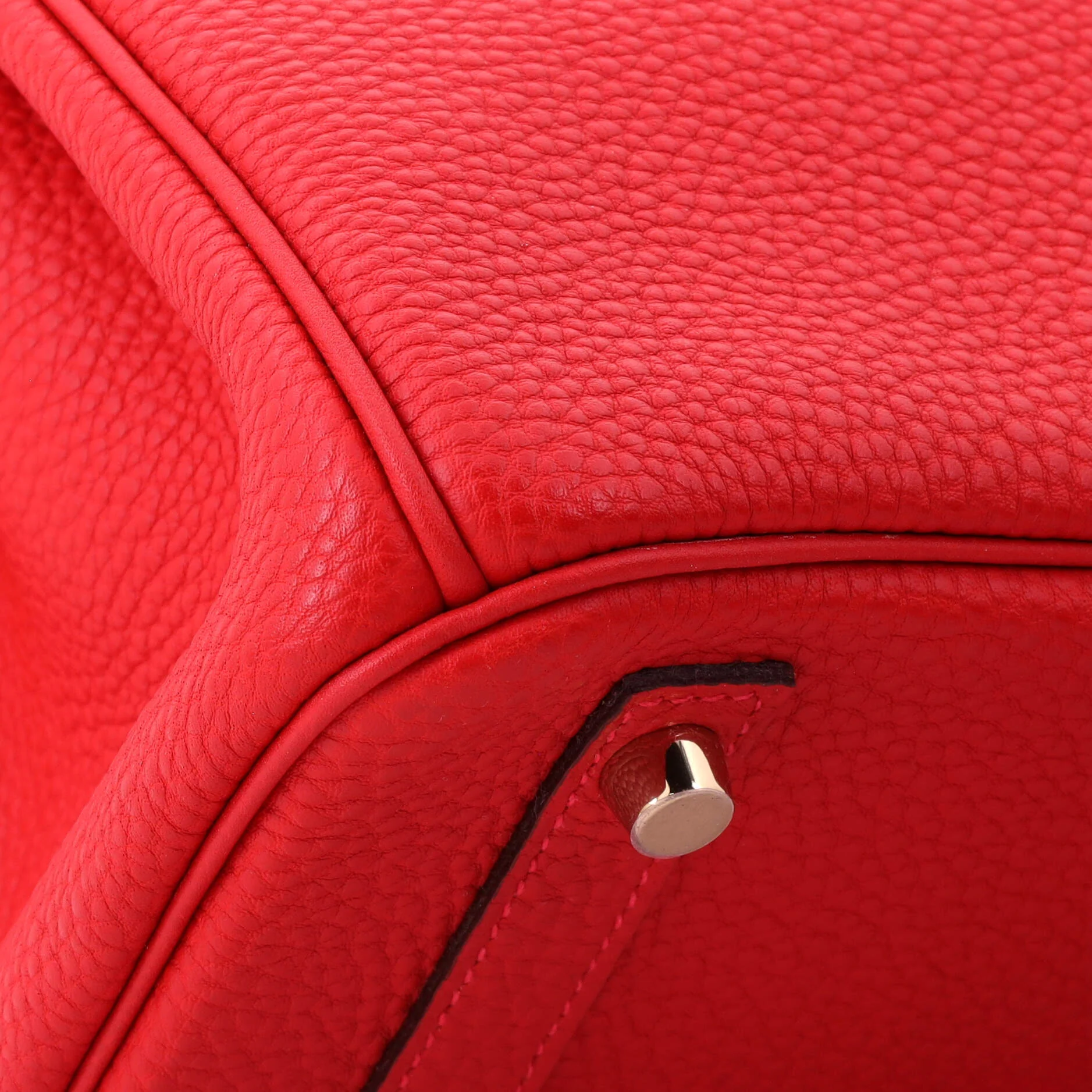 Birkin Handbag Rouge Casaque Togo with Gold Hardware 30 - Image 8