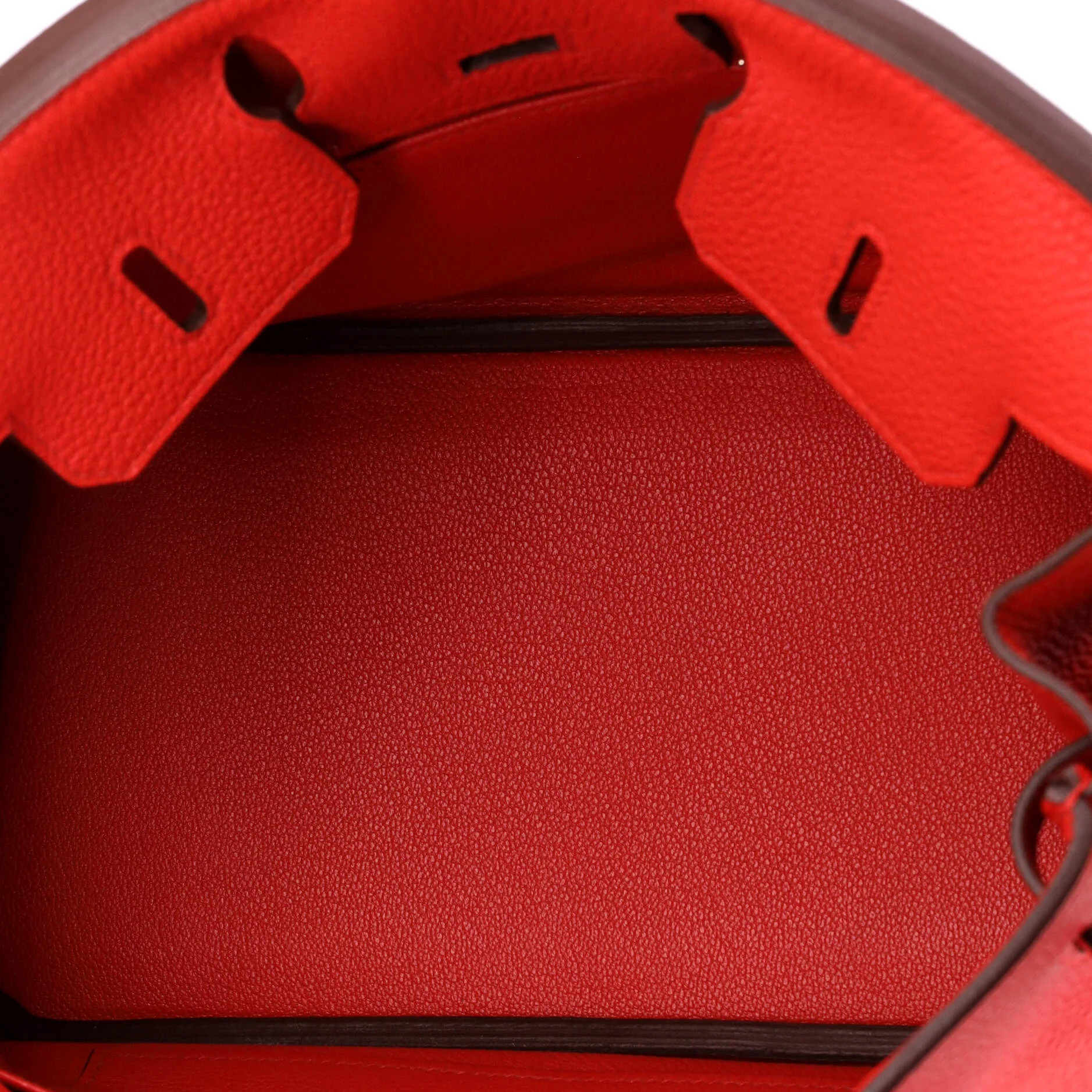 Birkin Handbag Rouge Radieux Togo with Palladium Hardware 25 - Image 6