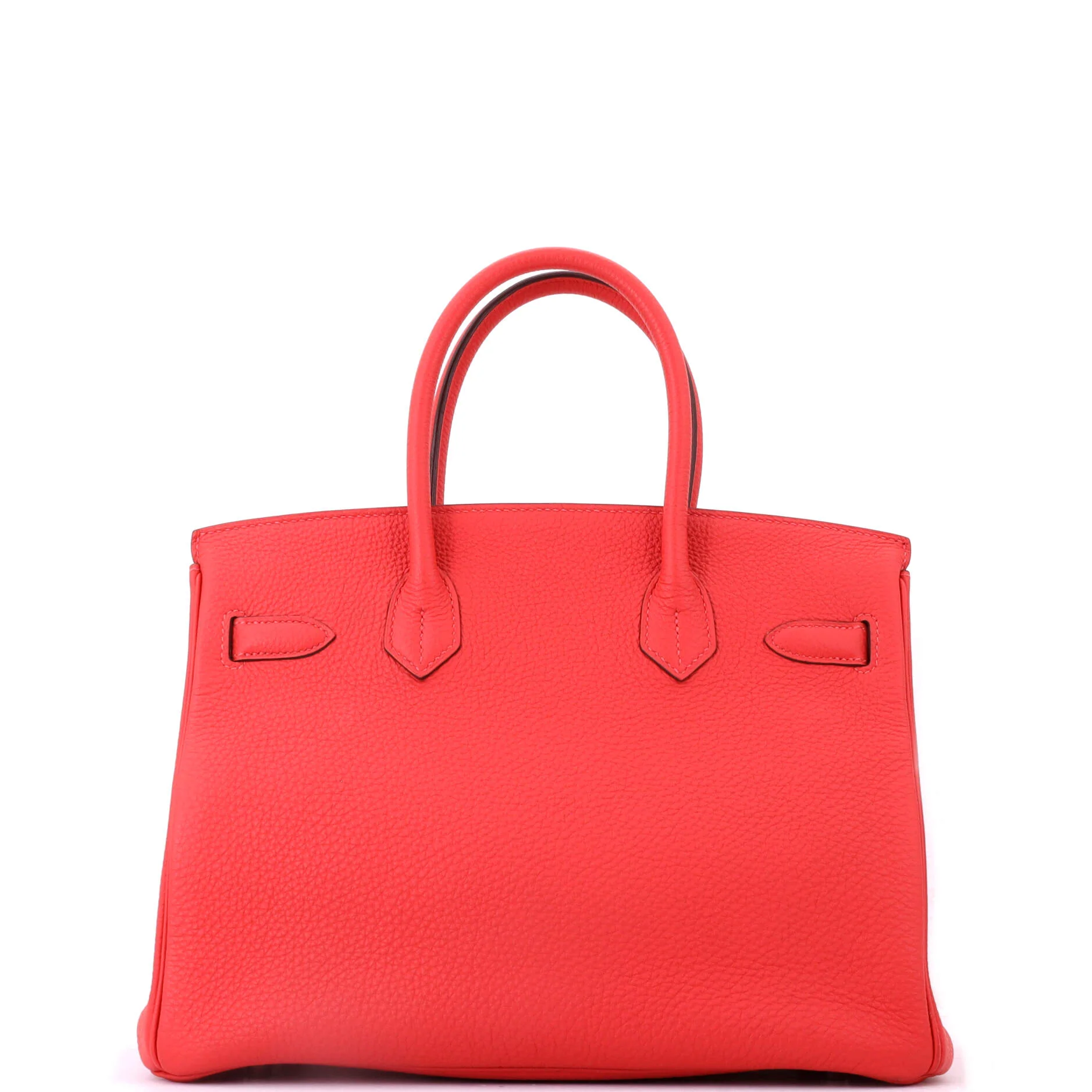 Birkin Handbag Rouge Pivoine Togo with Palladium Hardware 30 - Image 3