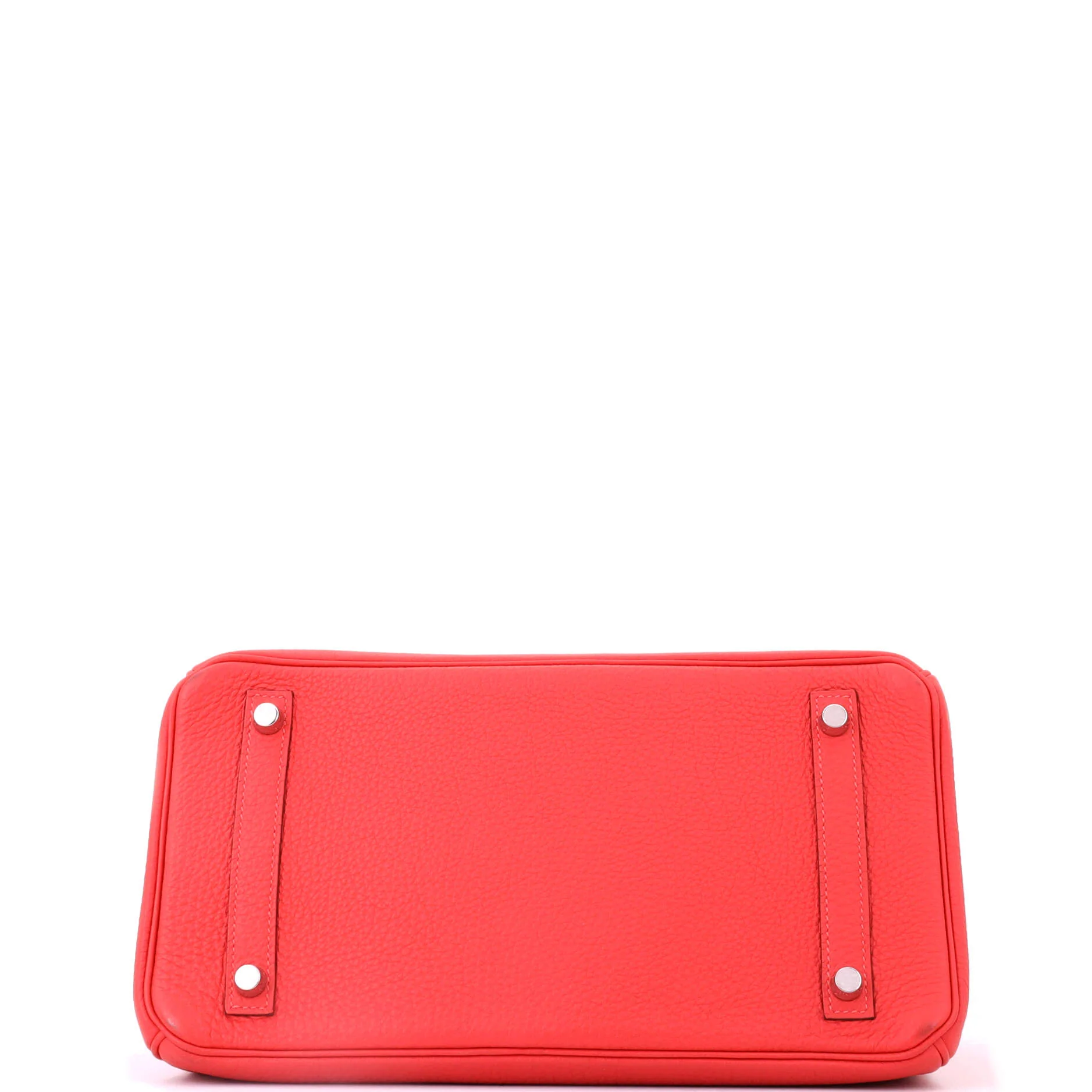 Birkin Handbag Rouge Pivoine Togo with Palladium Hardware 30 - Image 4