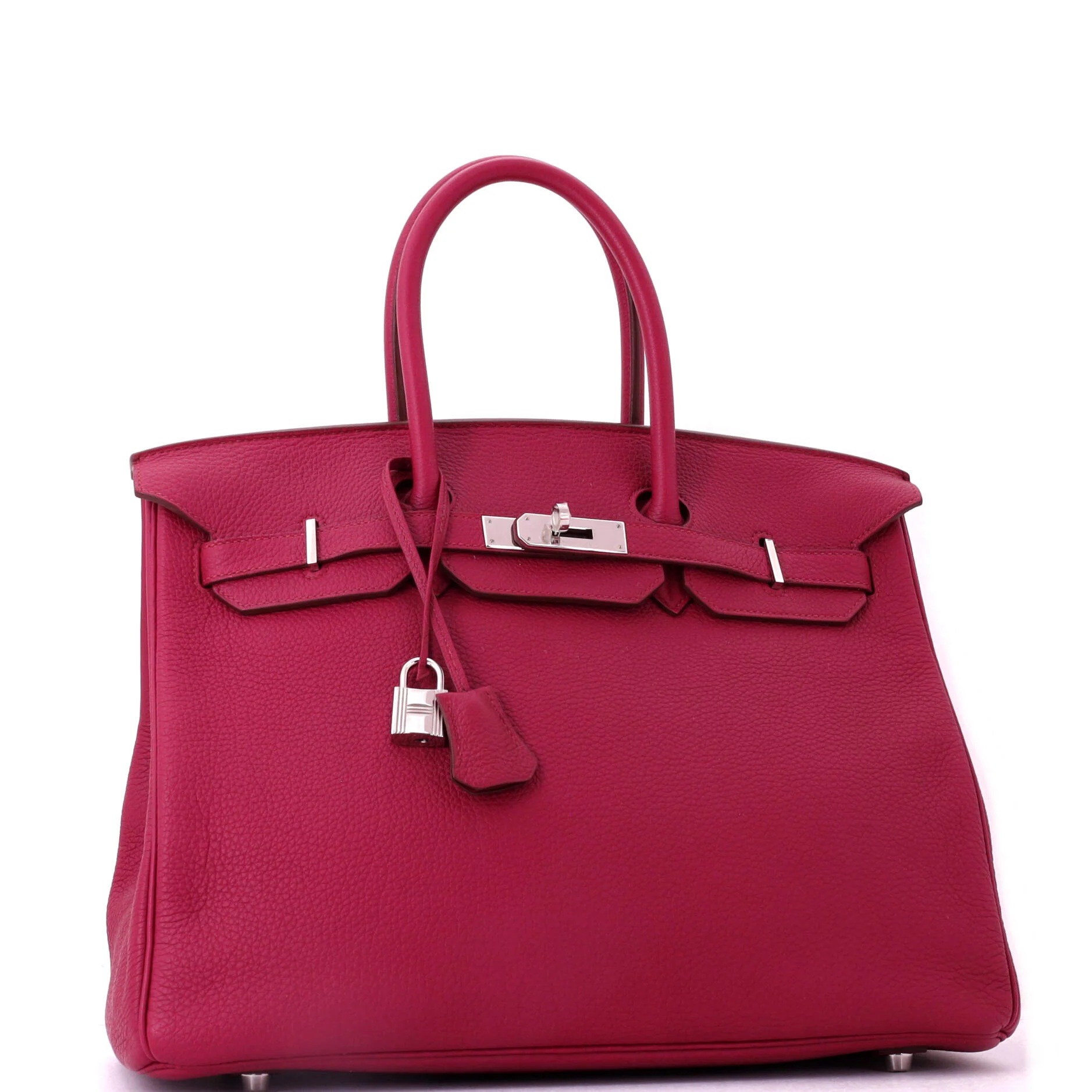 Birkin Handbag Rubis Togo with Palladium Hardware 35 - Image 2