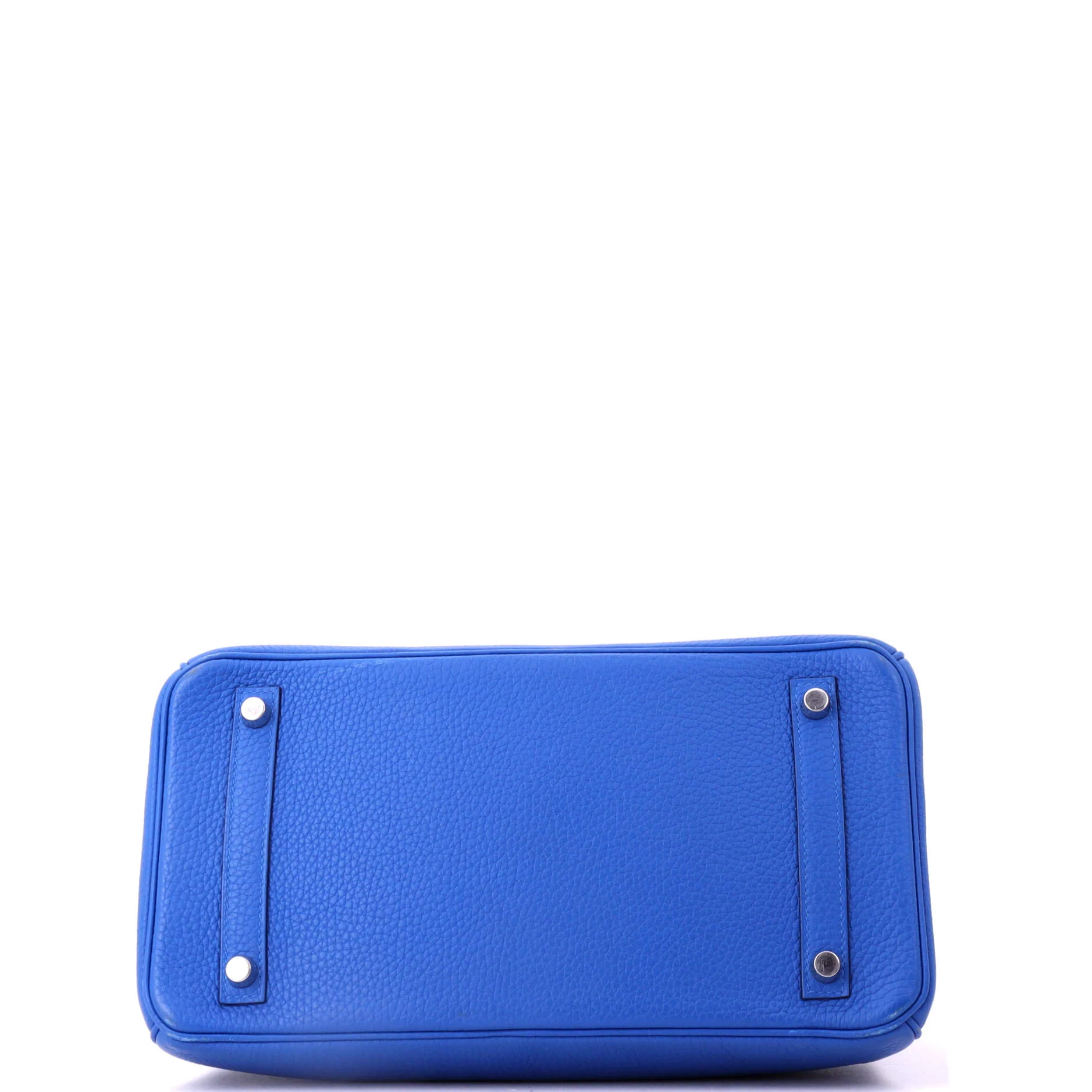 Birkin Handbag Verso Clemence with Palladium Hardware 30 - Image 4