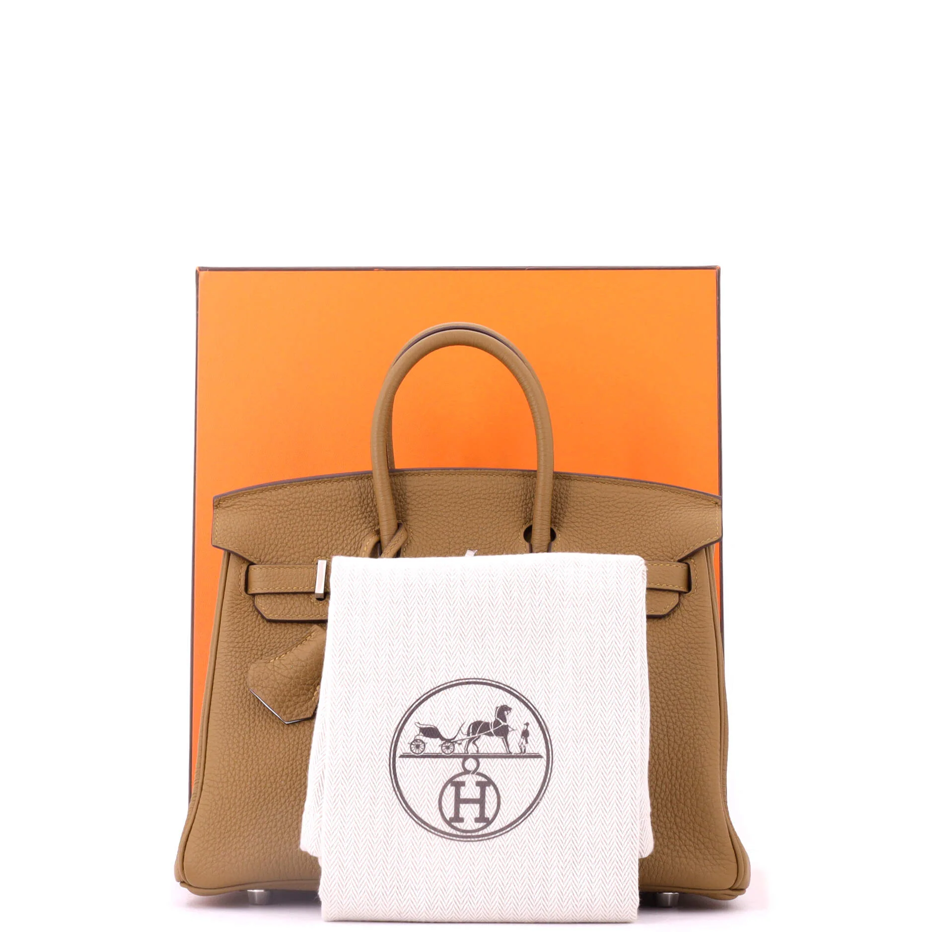 Birkin Handbag Verso Togo with Palladium Hardware 25 - Image 2