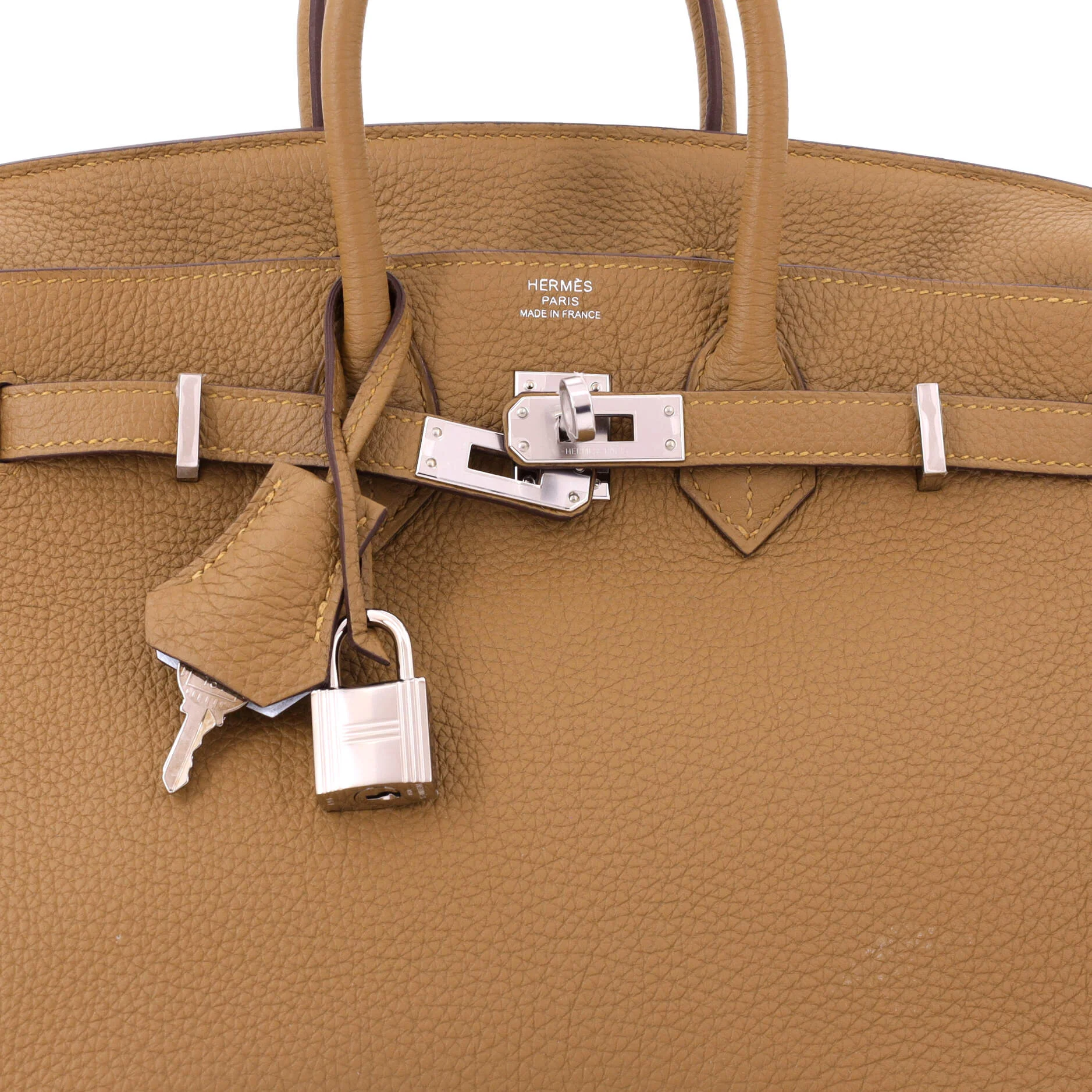 Birkin Handbag Verso Togo with Palladium Hardware 25 - Image 7