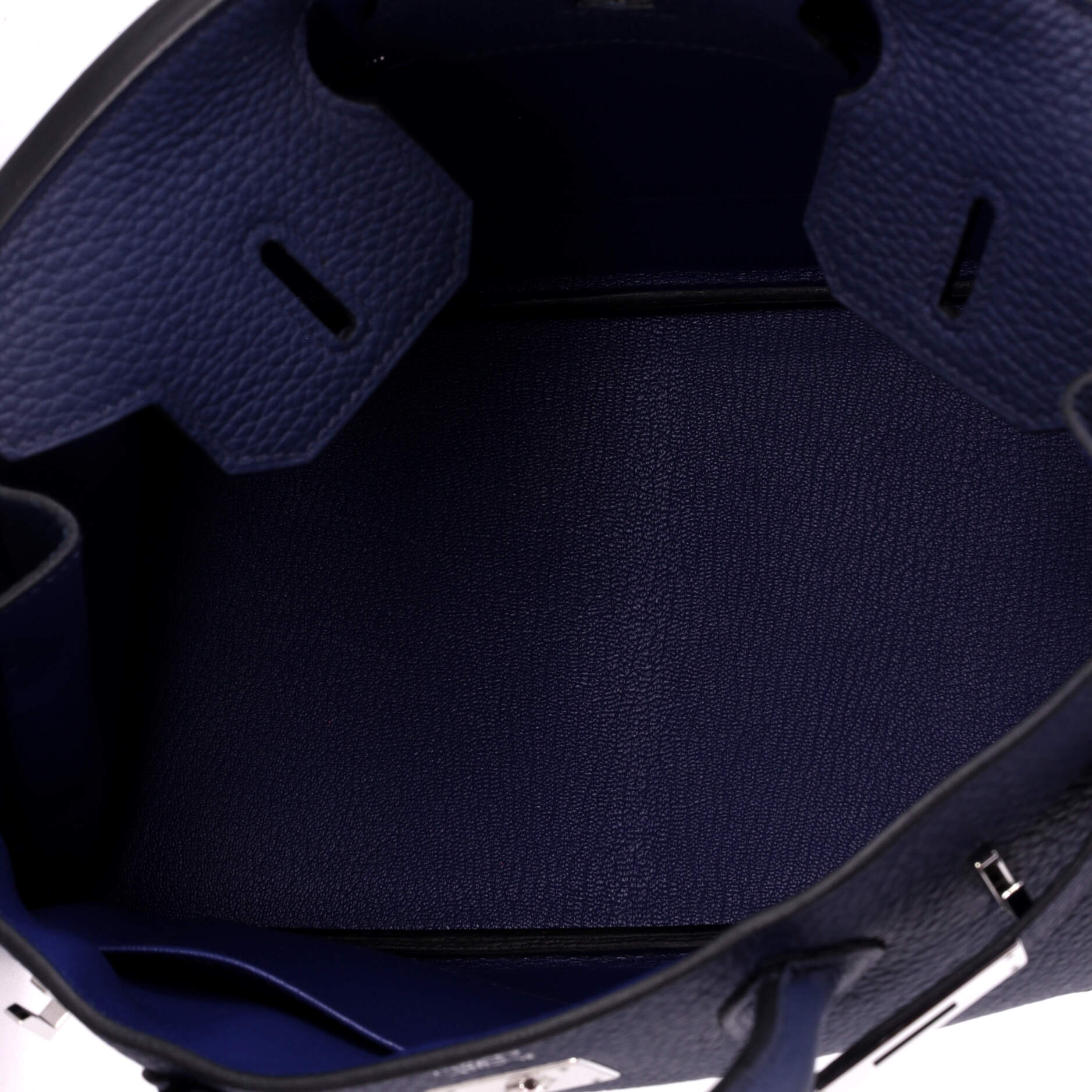 Birkin Handbag Verso Togo with Palladium Hardware 30 - Image 5