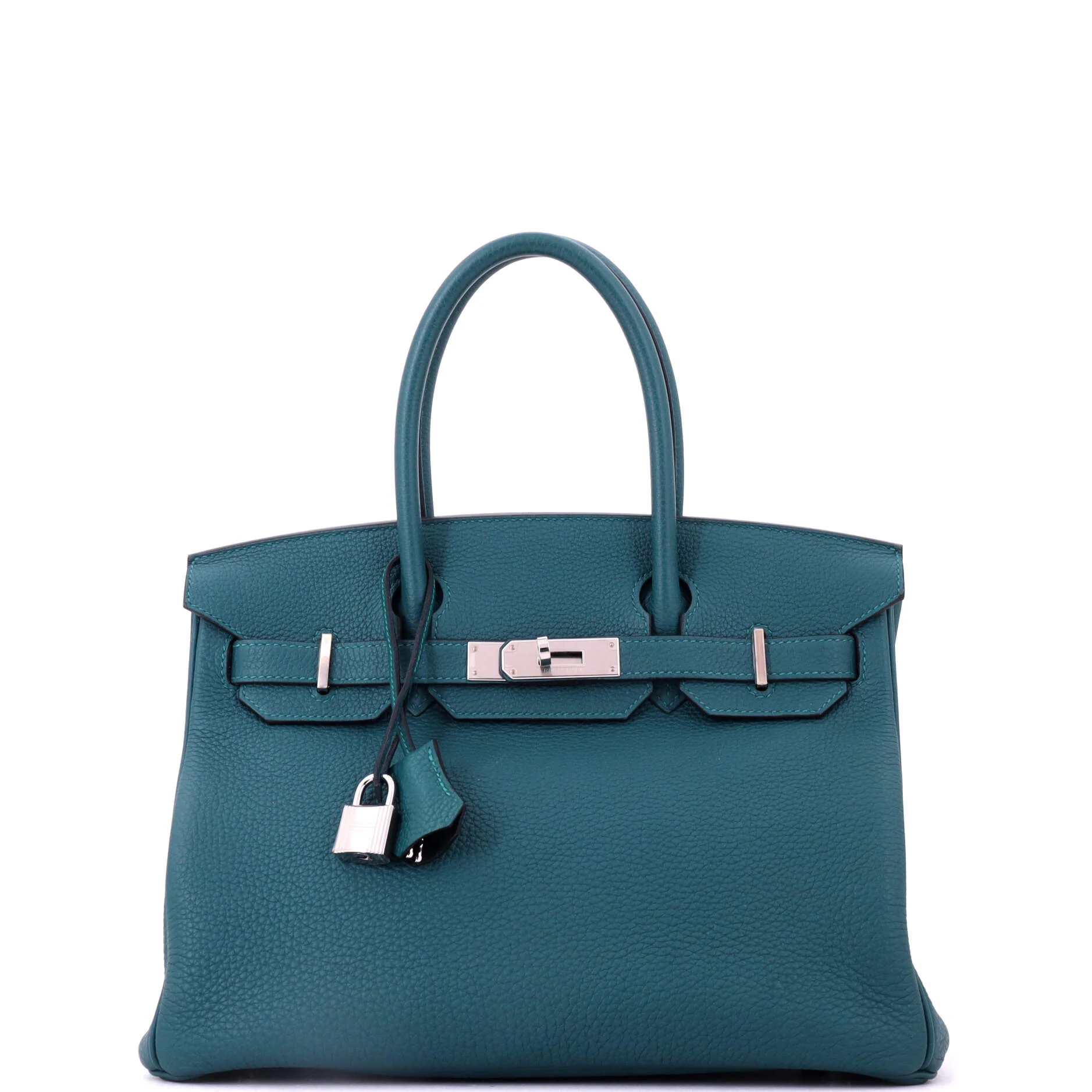 Birkin Handbag Verso Togo with Palladium Hardware 30