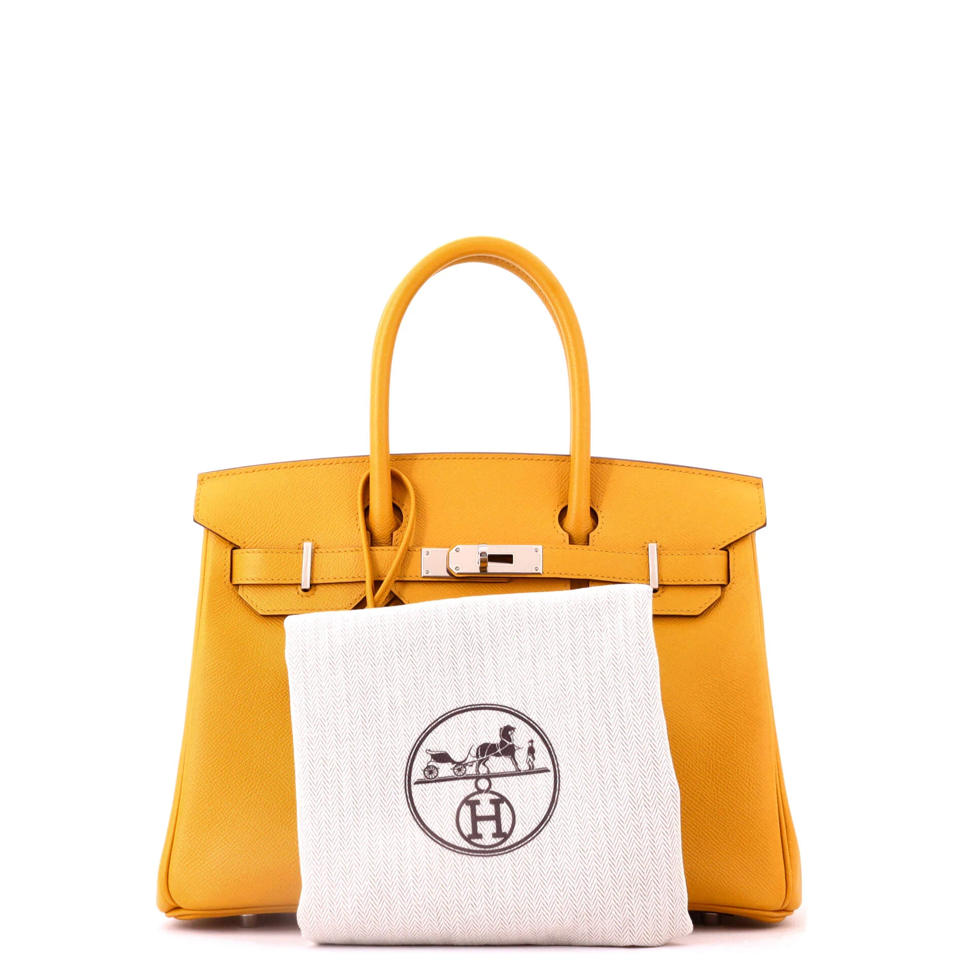 Birkin Handbag Jaune Ambre Epsom with Palladium Hardware 30 - Image 2