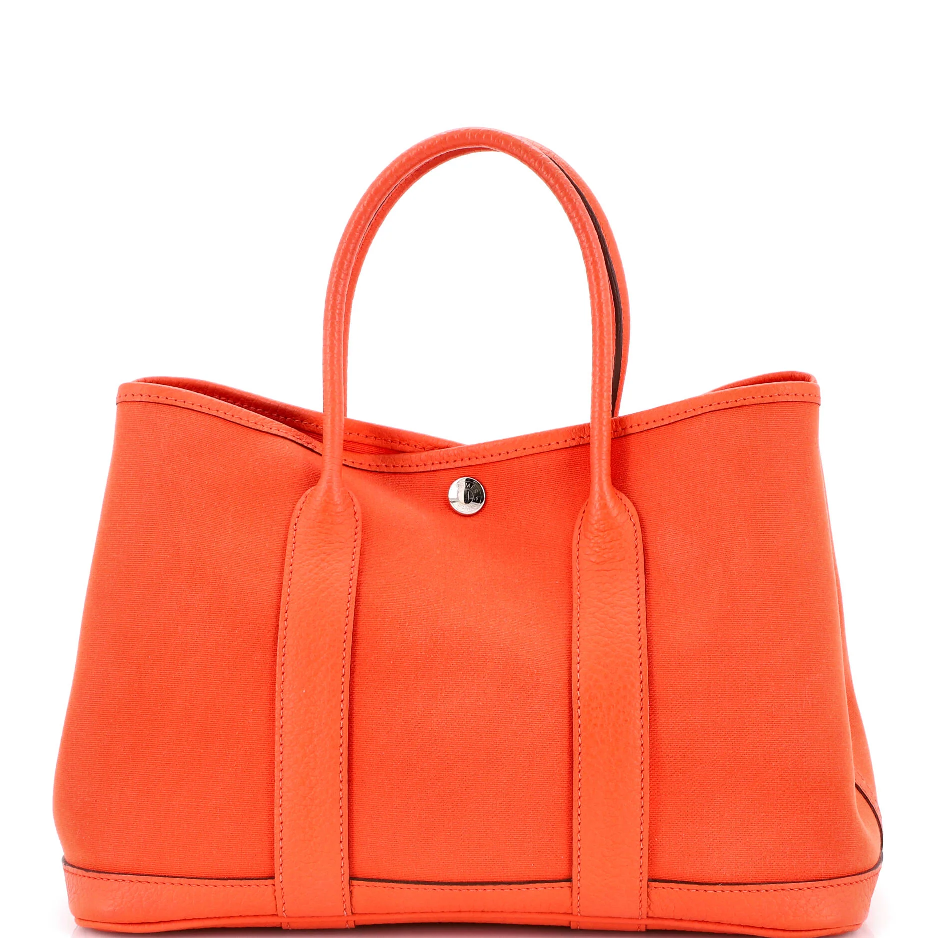 Garden Party Tote Toile and Leather 30