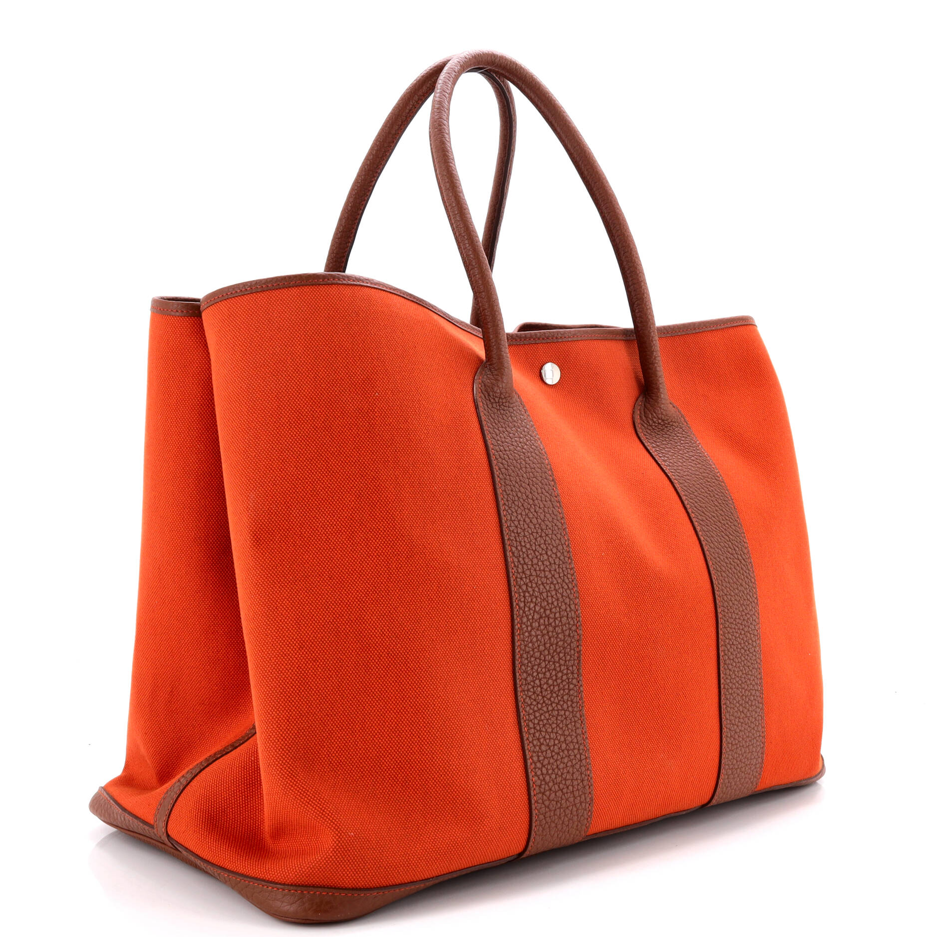 Garden Party Tote Toile and Leather 49 - Image 2