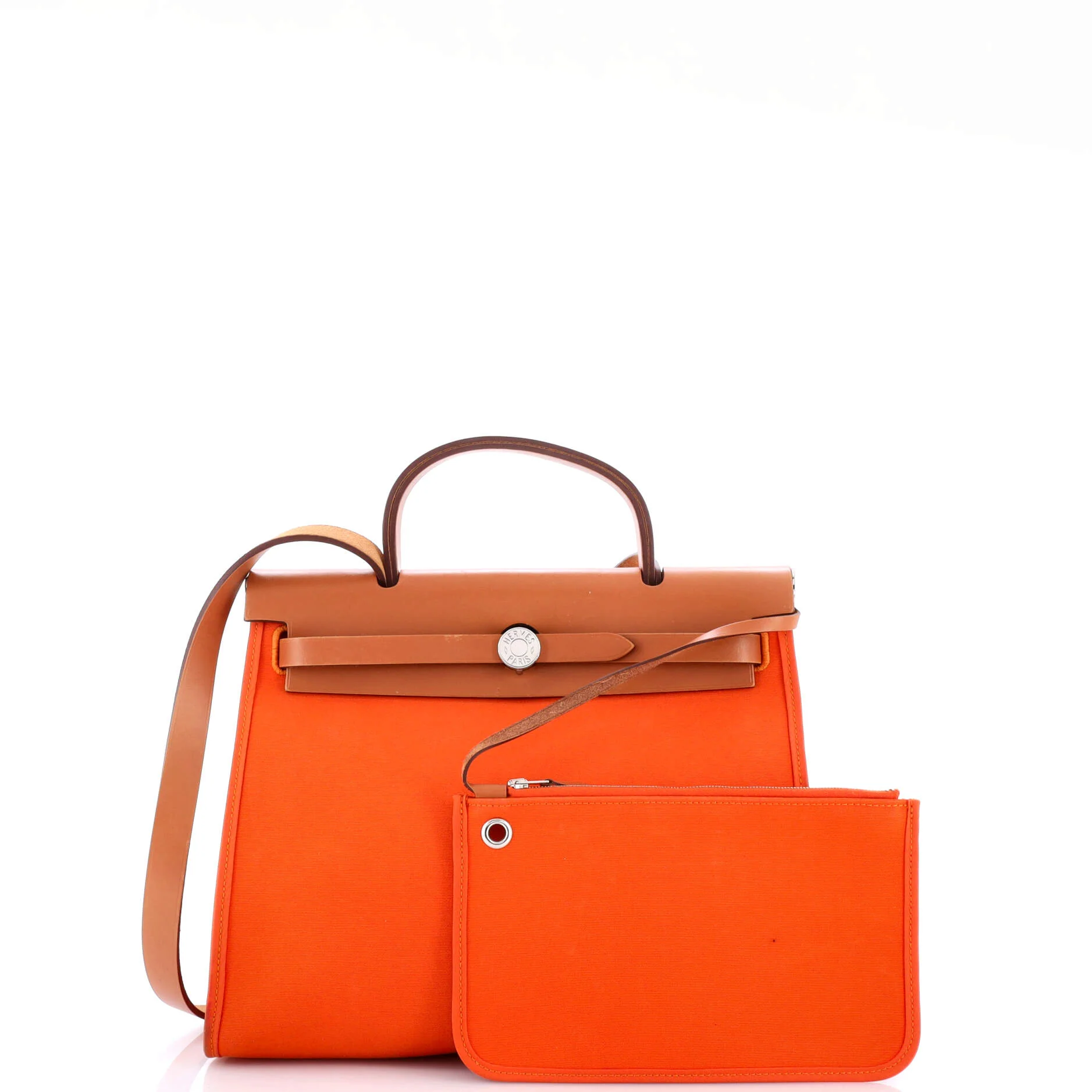Herbag Zip Leather and Toile 31 - Image 2