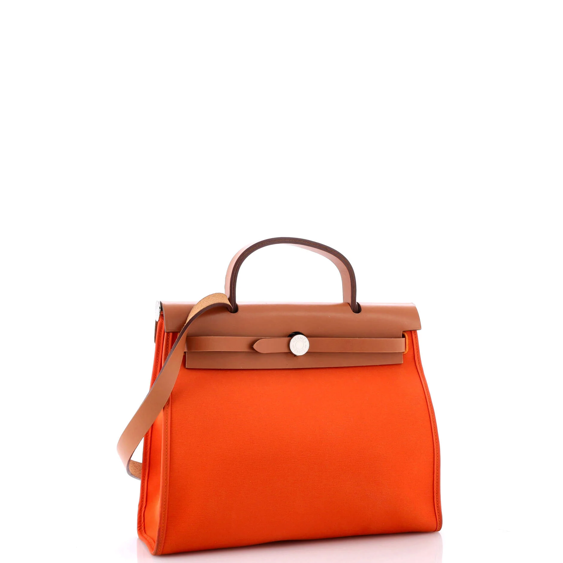 Herbag Zip Leather and Toile 31 - Image 3