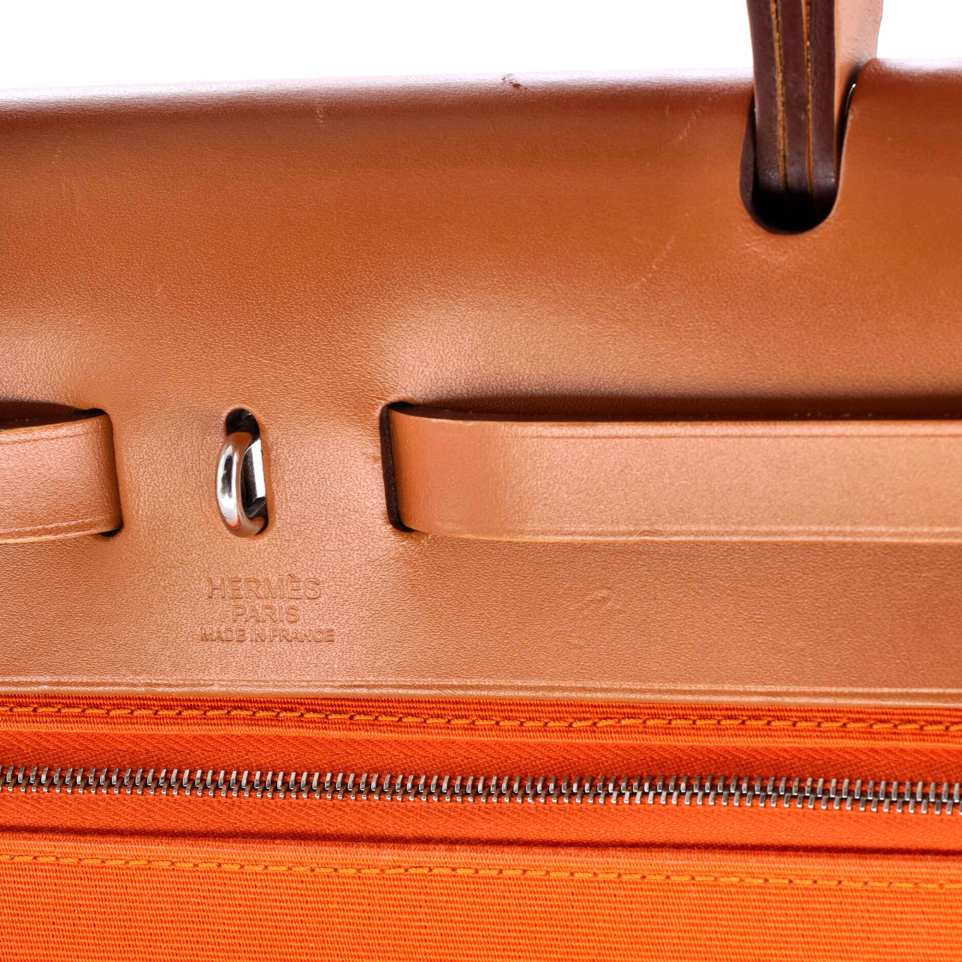 Herbag Zip Leather and Toile 31 - Image 8