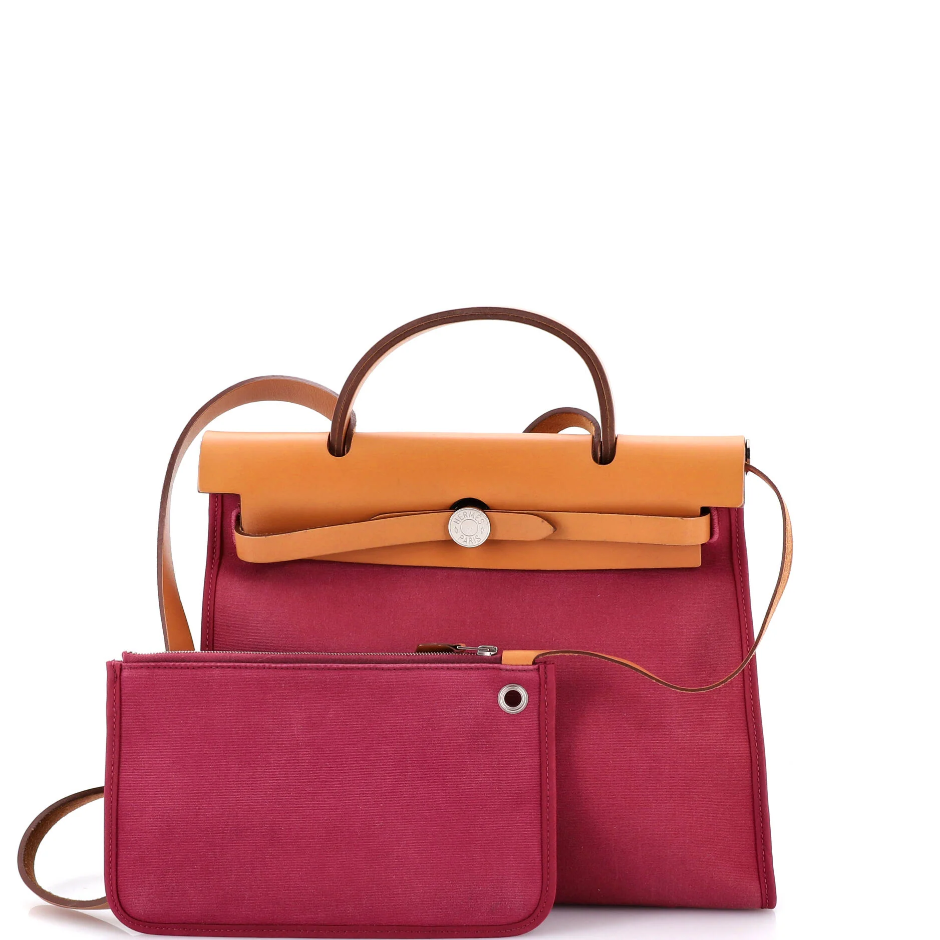 Herbag Zip Leather and Toile 31 - Image 2