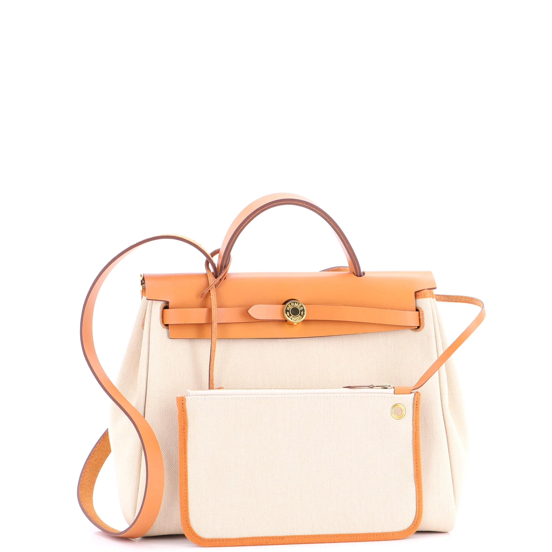 Herbag Zip Leather and Toile 31 - Image 2