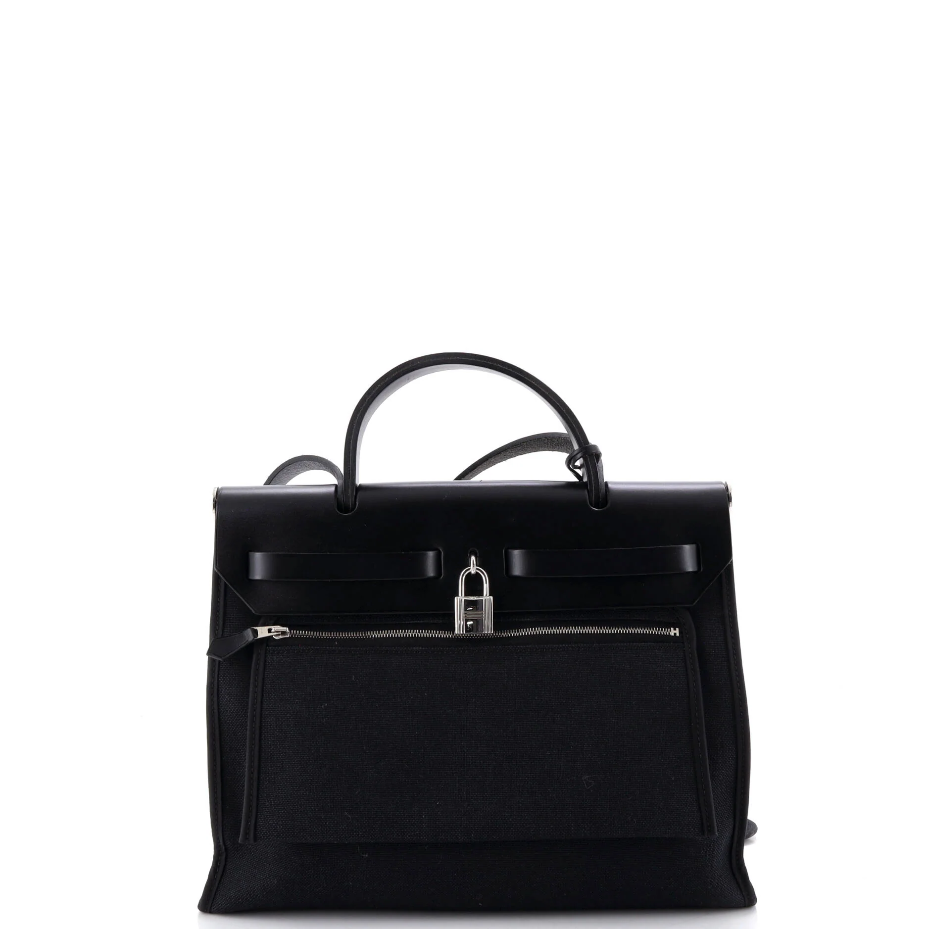 Herbag Zip Leather and Toile 31 - Image 4