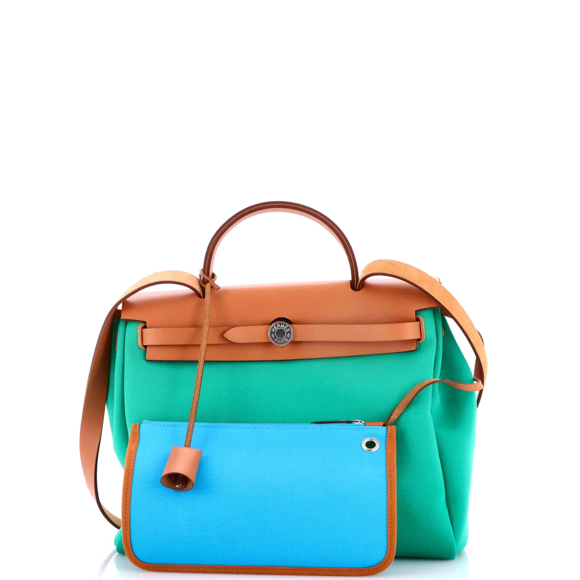 Herbag Zip Leather and Toile 31 - Image 2
