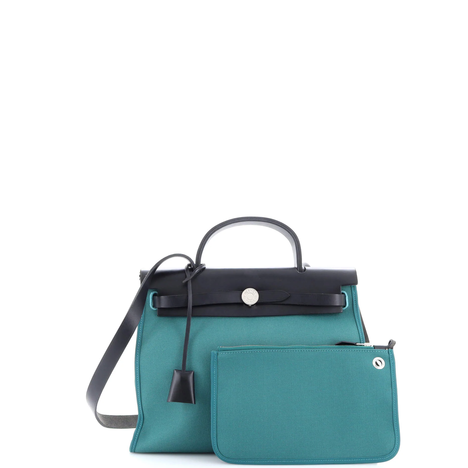 Herbag Zip Leather and Toile 31 - Image 2