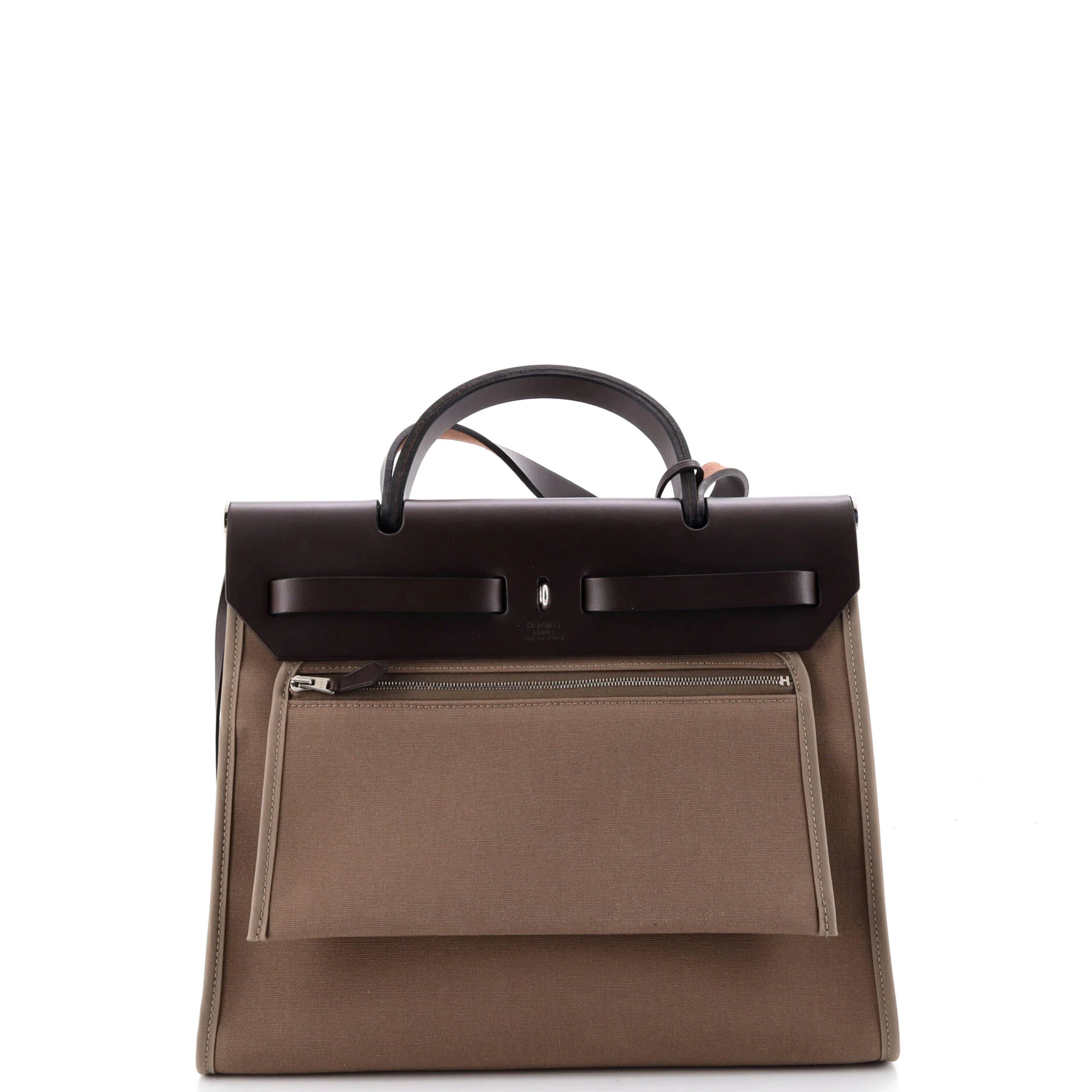Herbag Zip Leather and Toile 31 - Image 4