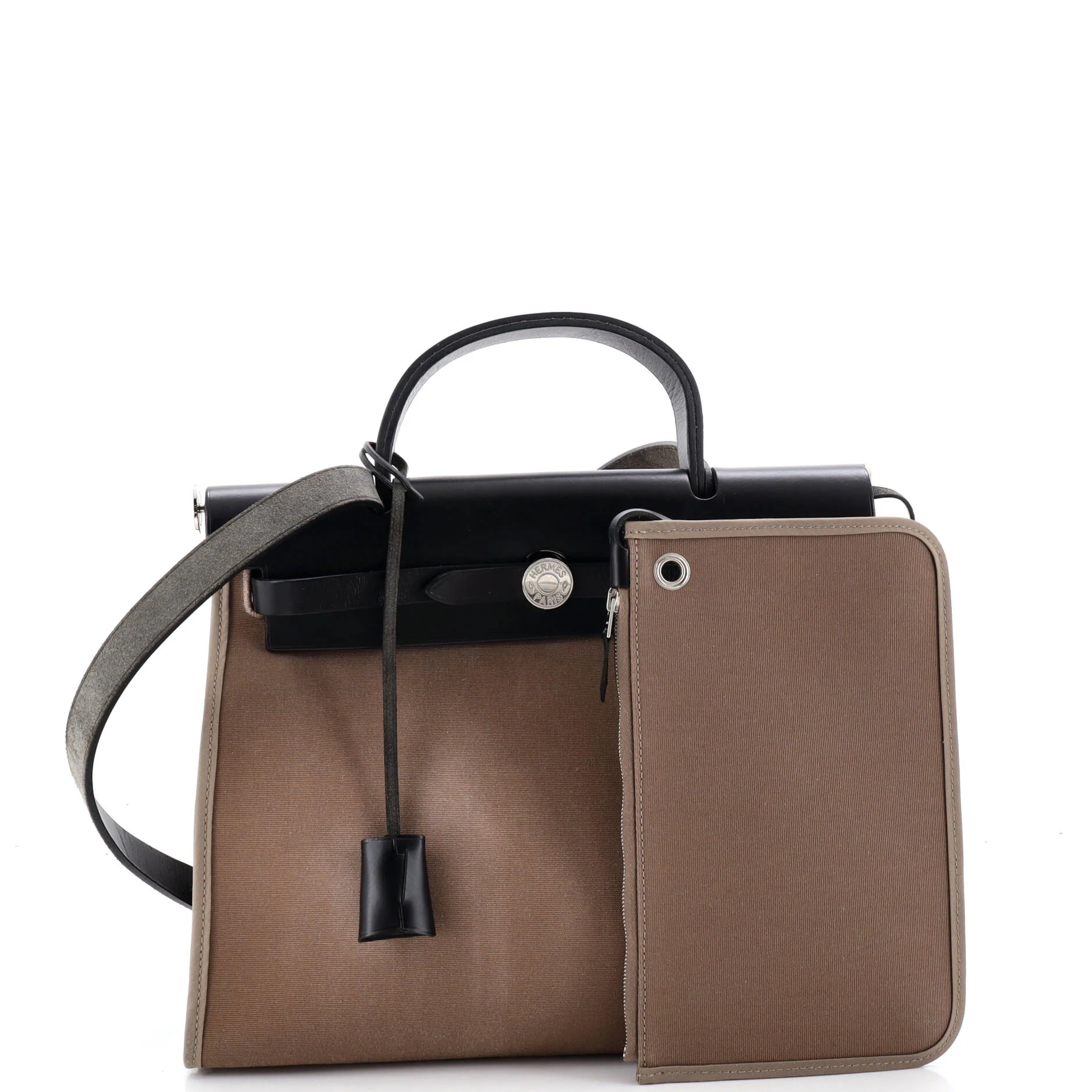 Herbag Zip Leather and Toile 31 - Image 2