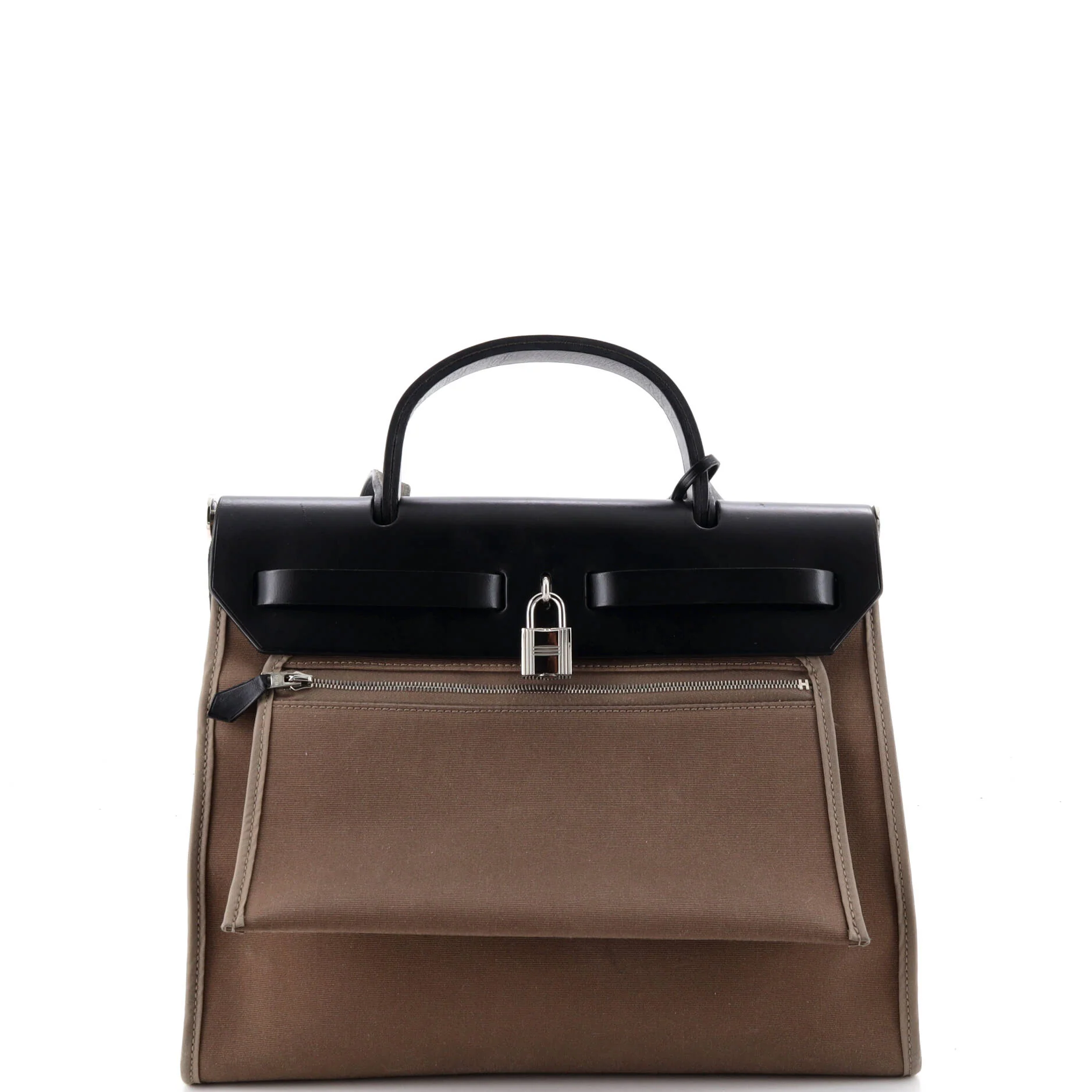 Herbag Zip Leather and Toile 31 - Image 4