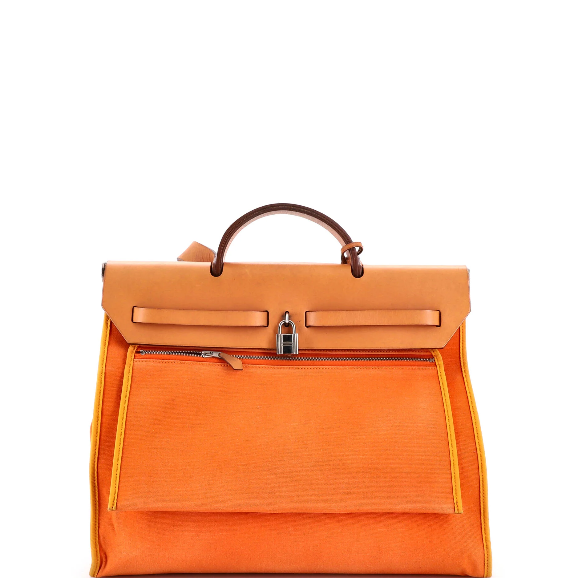 Herbag Zip Leather and Toile 39 - Image 3