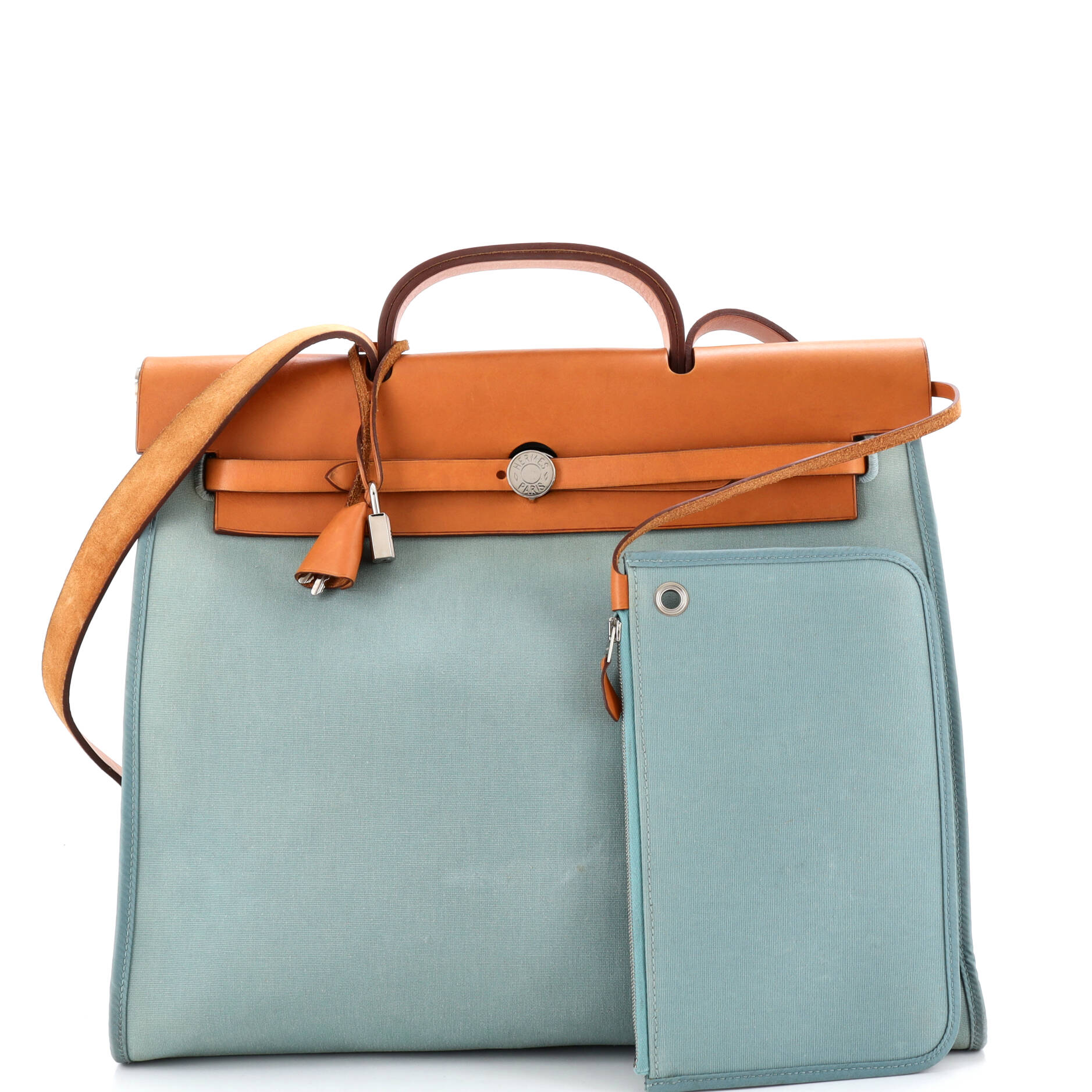 Herbag Zip Leather and Toile 39 - Image 2