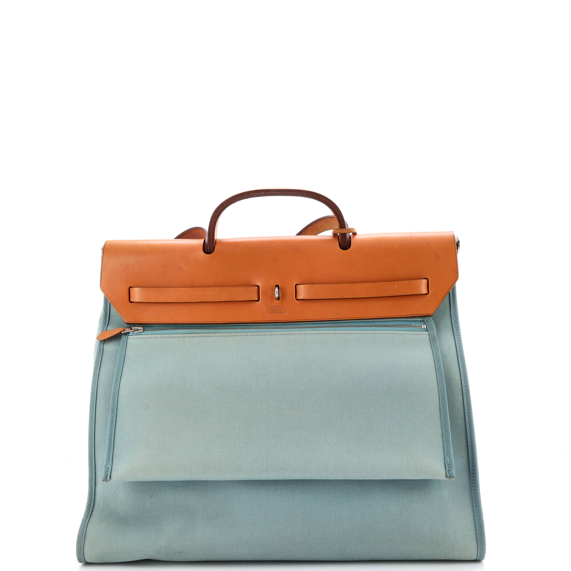 Herbag Zip Leather and Toile 39 - Image 4