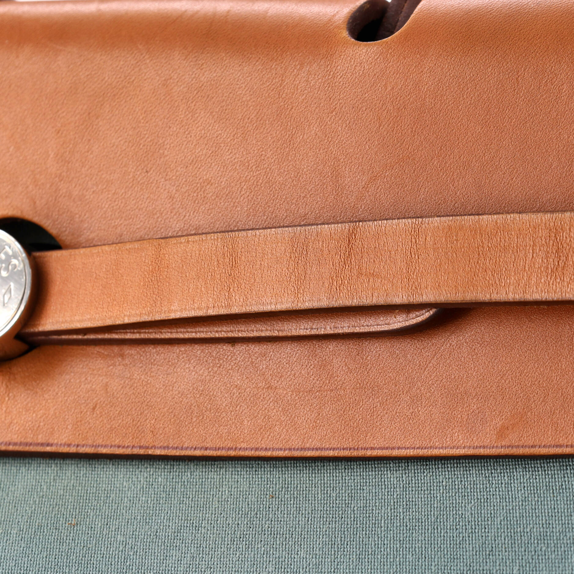 Herbag Zip Leather and Toile 39 - Image 7
