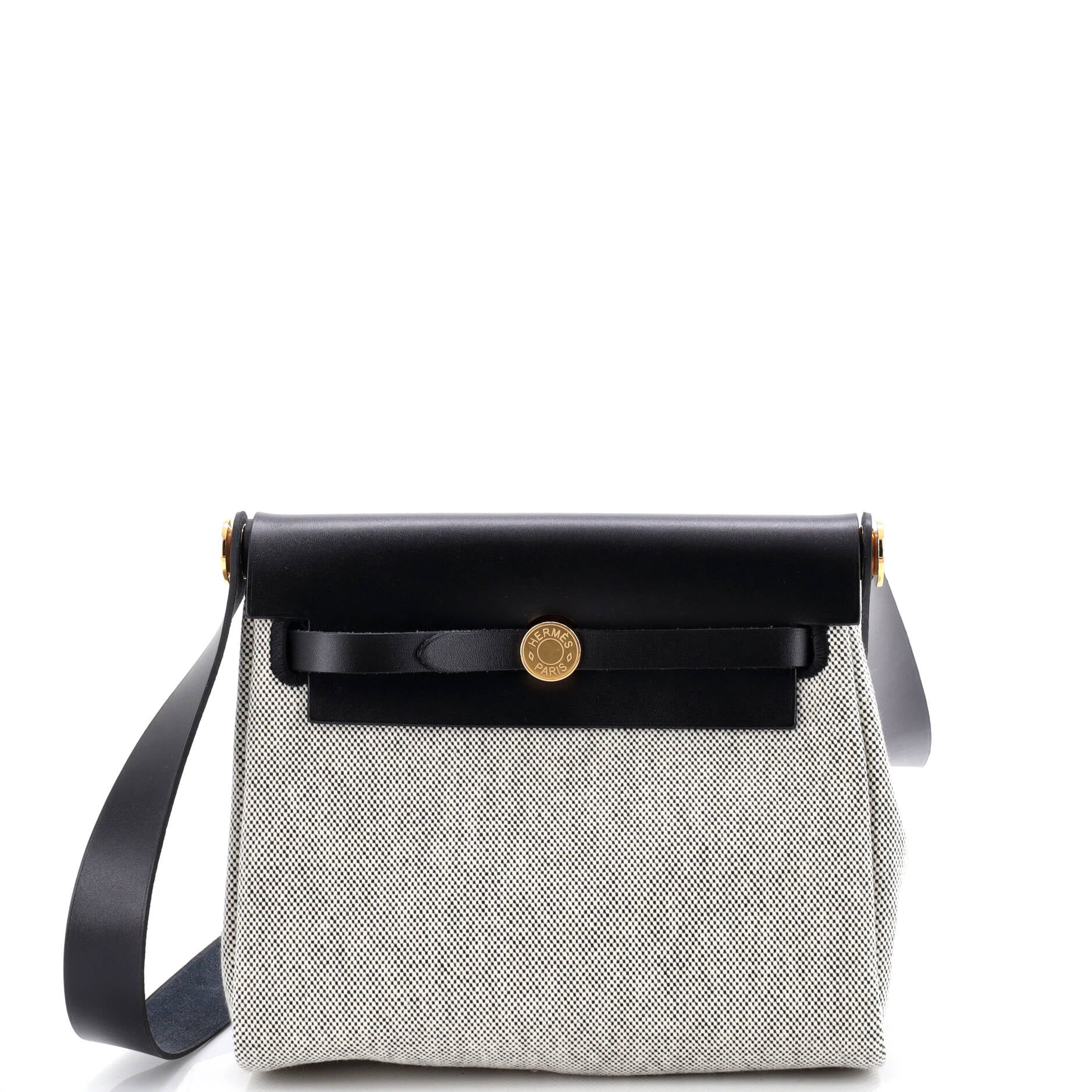 Herbag Zip Toile and Leather 20