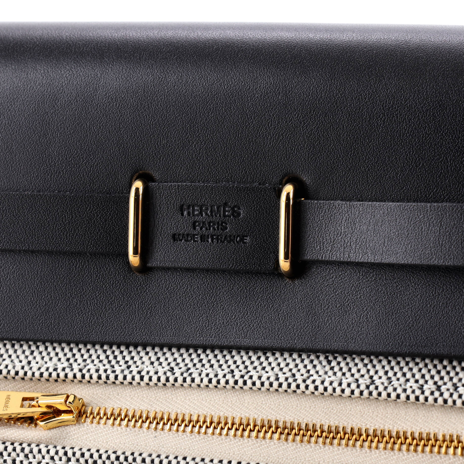 Herbag Zip Toile and Leather 20 - Image 6