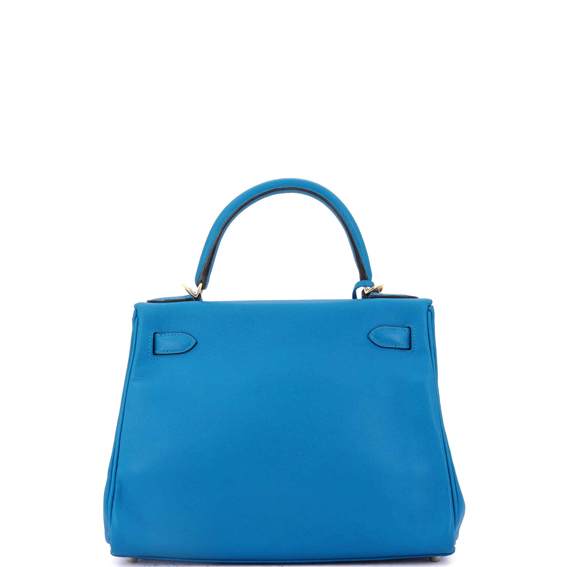 Kelly Handbag Bleu Zanzibar Evercolor with Gold Hardware 28 - Image 3