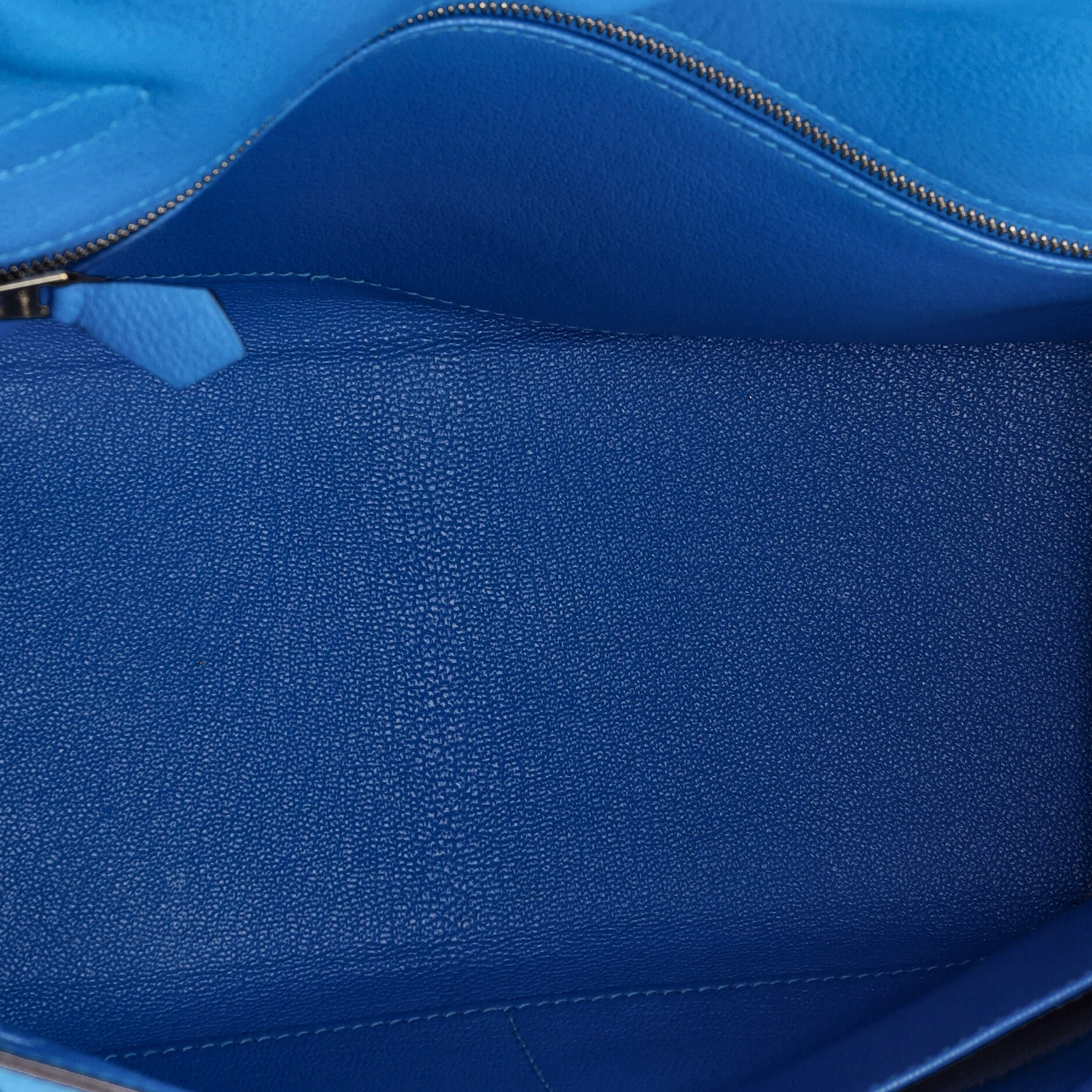 Kelly Handbag Bleu Zanzibar Evercolor with Gold Hardware 28 - Image 5
