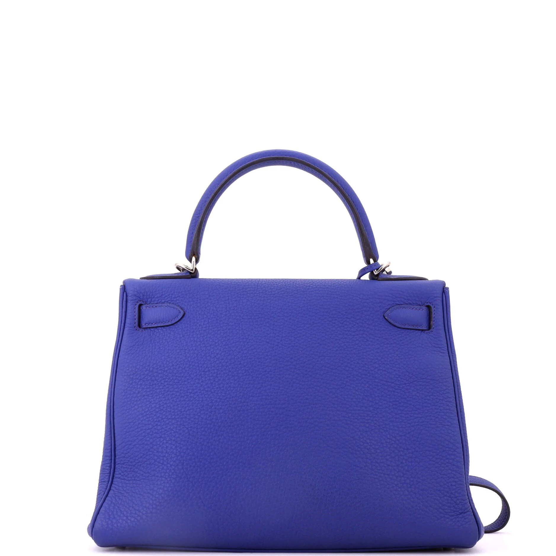 Kelly Handbag Bleu Electrique Togo with Palladium Hardware 28 - Image 4