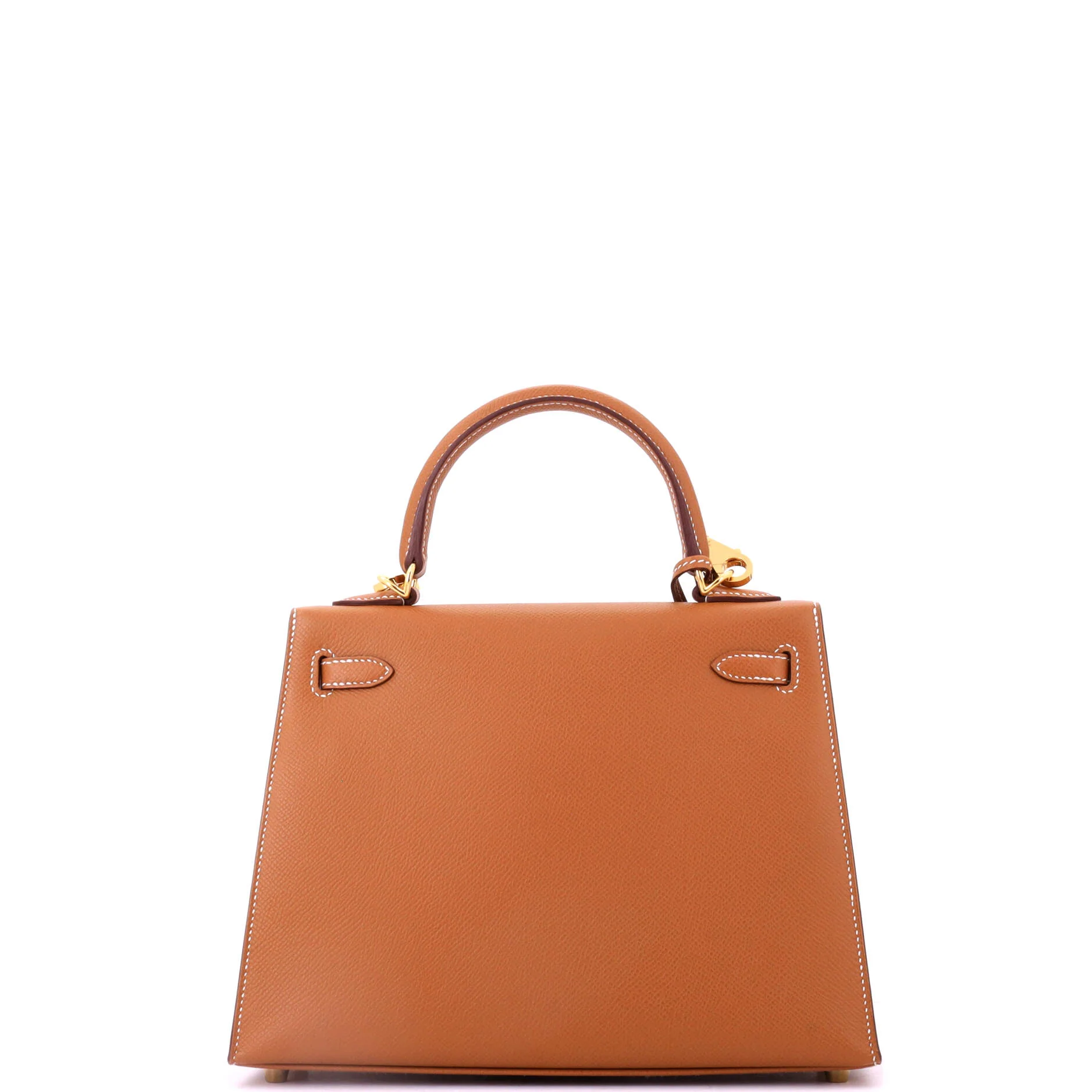 Kelly Handbag Gold Epsom with Gold Hardware 25 - Image 4