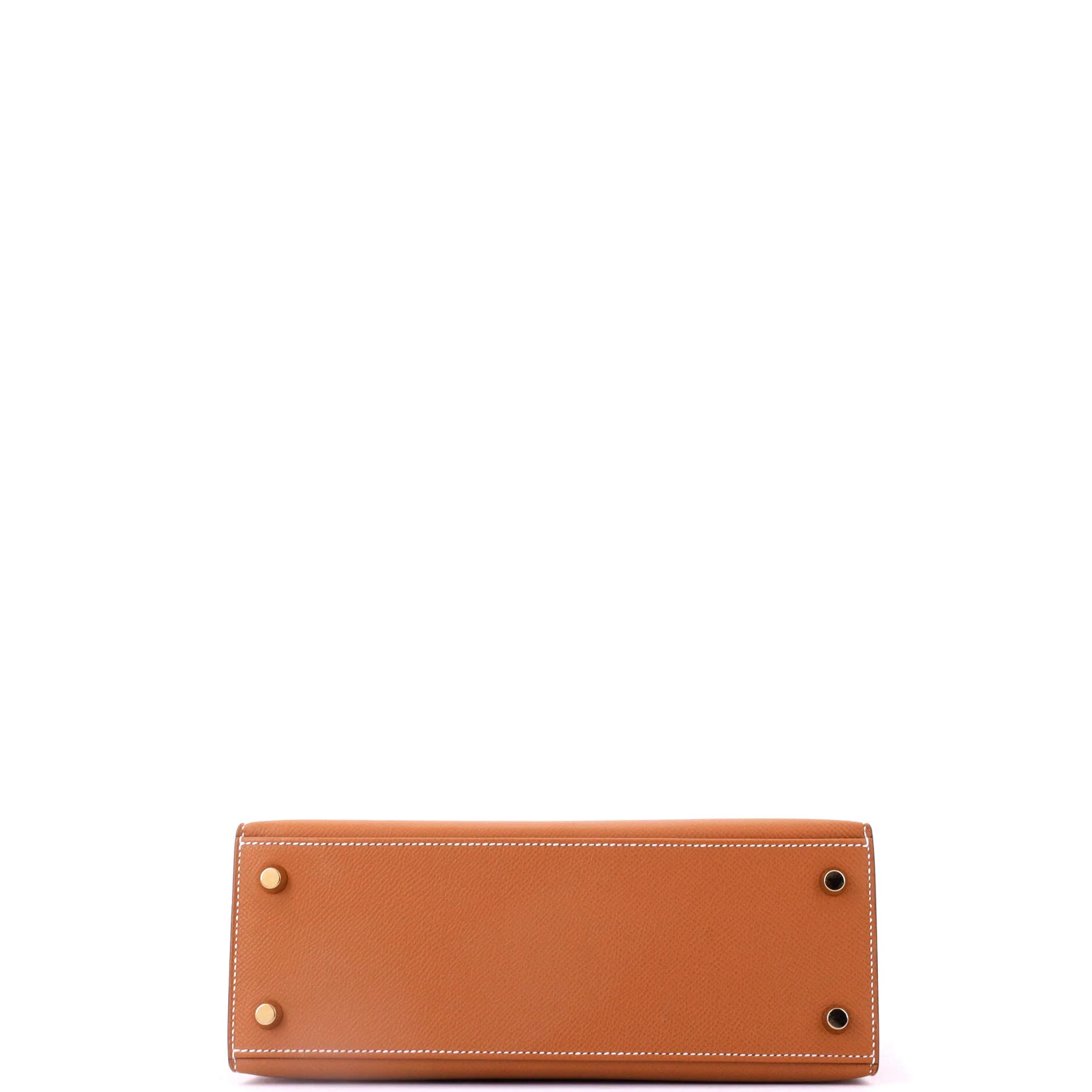 Kelly Handbag Gold Epsom with Gold Hardware 25 - Image 5