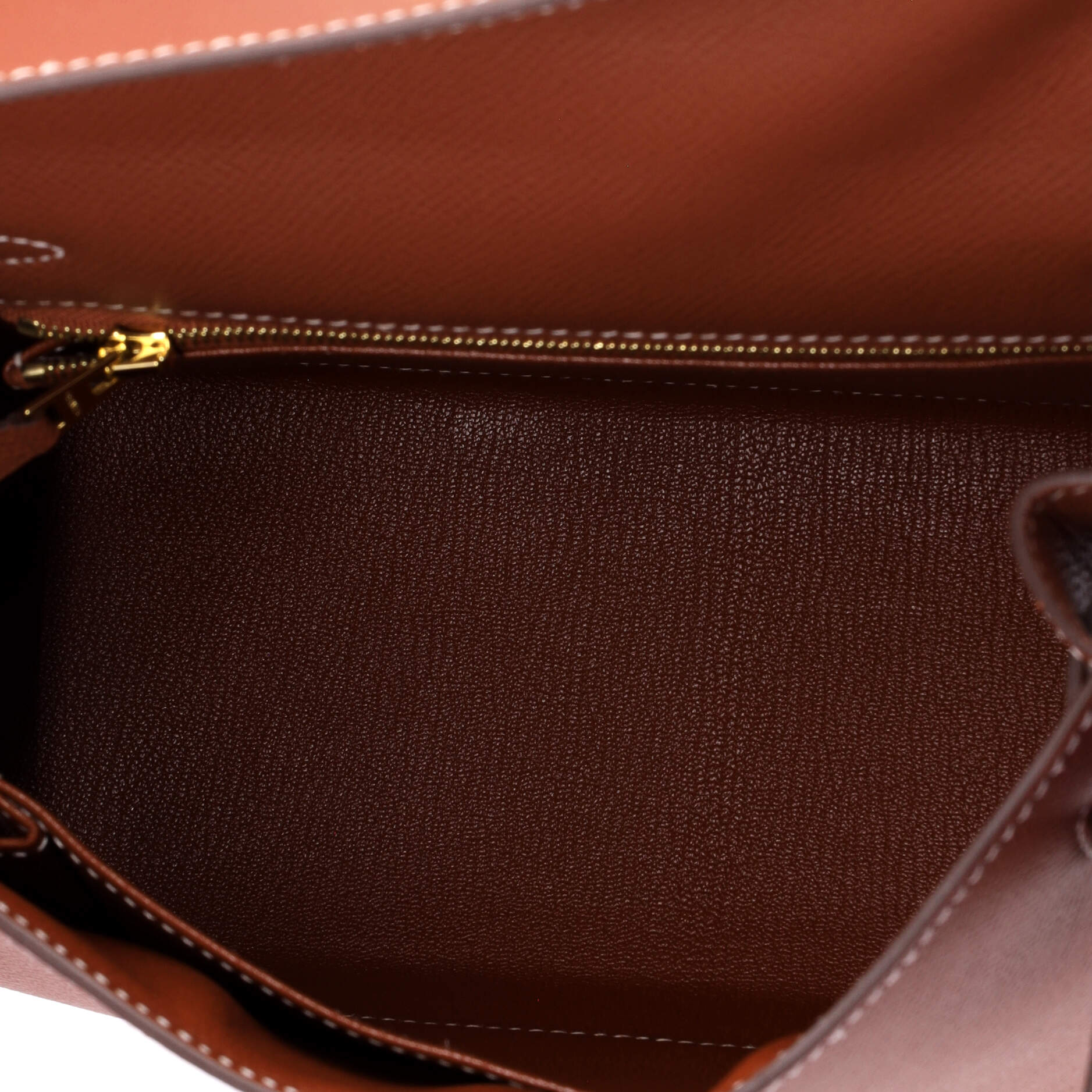 Kelly Handbag Sienne Epsom with Gold Hardware 25 - Image 6