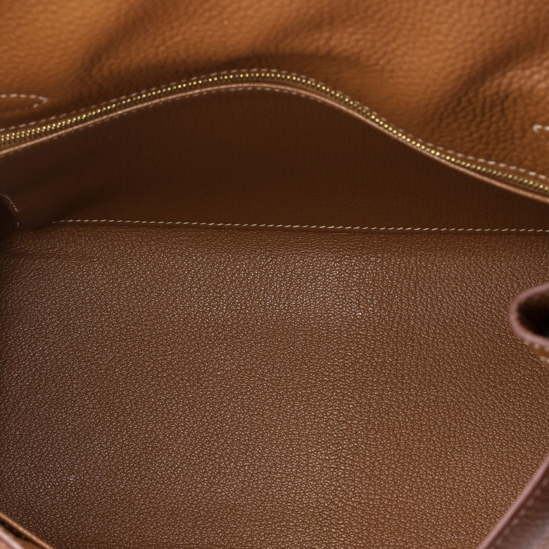 Kelly Handbag Gold Togo with Gold Hardware 28 - Image 6