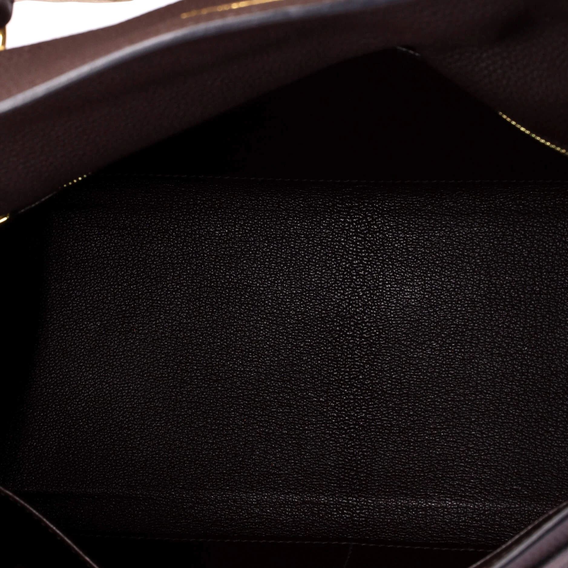 Kelly Handbag Havane Togo with Gold Hardware 32 - Image 6