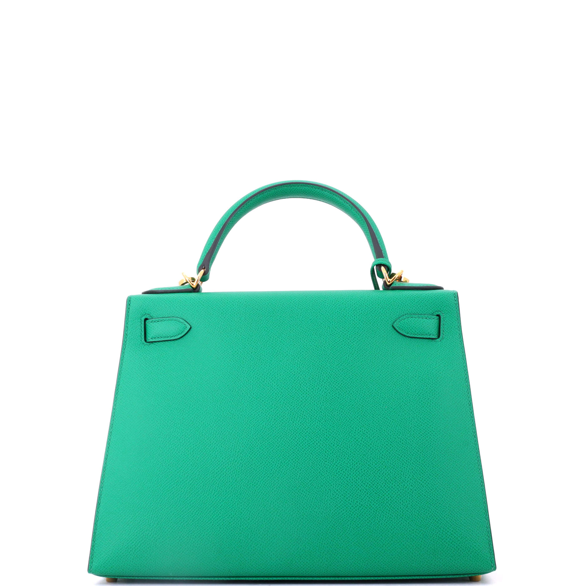 Kelly Handbag Vert Jade Epsom with Gold Hardware 28 - Image 4