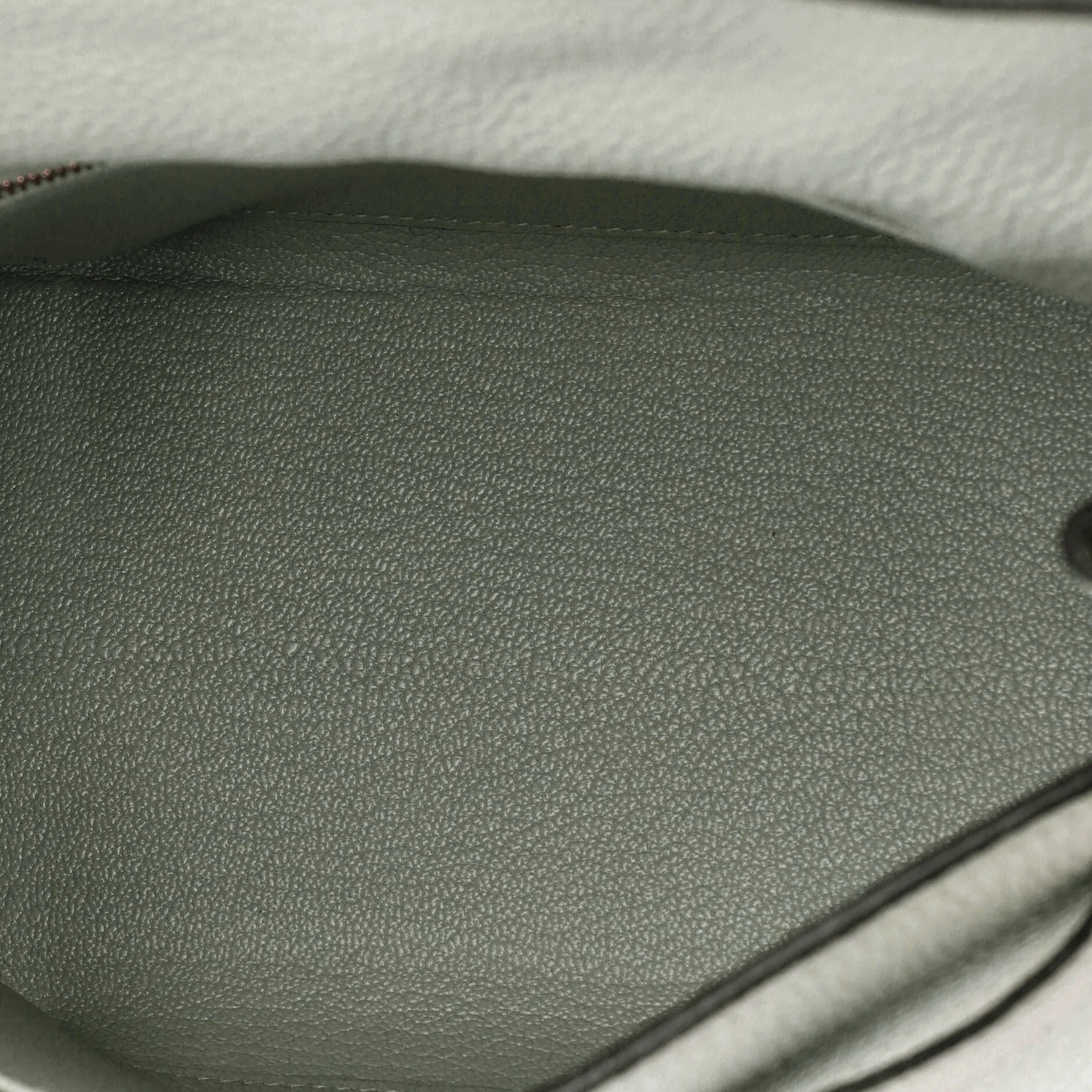 Kelly Handbag Grey Togo with Gold Hardware 25 - Image 6