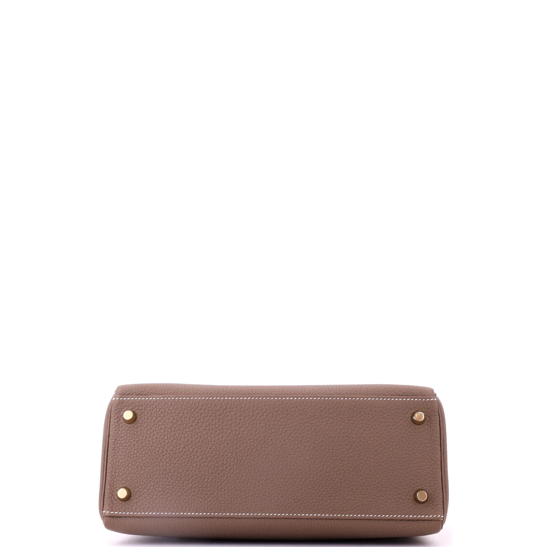 Kelly Handbag Grey Togo with Gold Hardware 28 - Image 5
