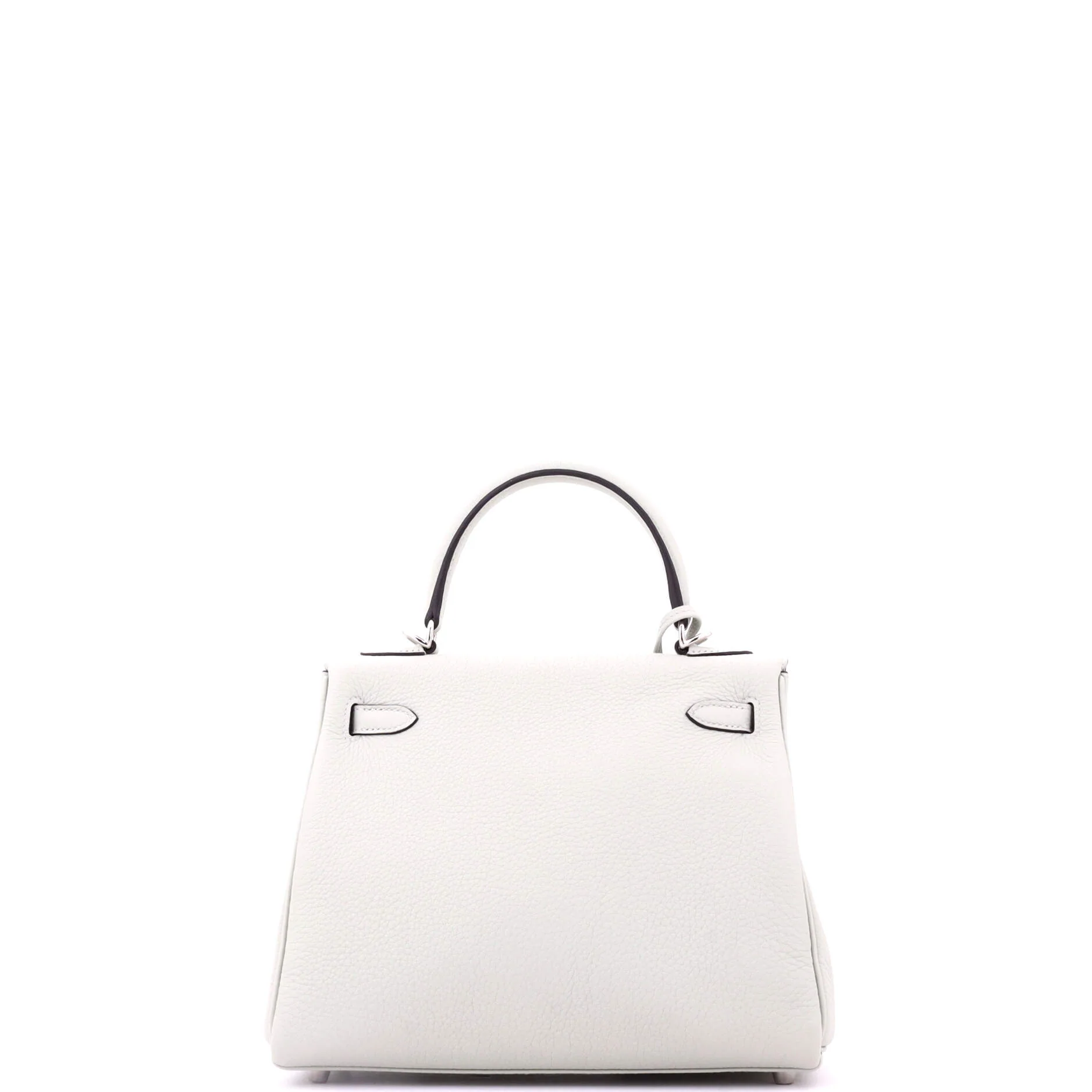 Kelly Handbag Grey Togo with Palladium Hardware 25 - Image 4
