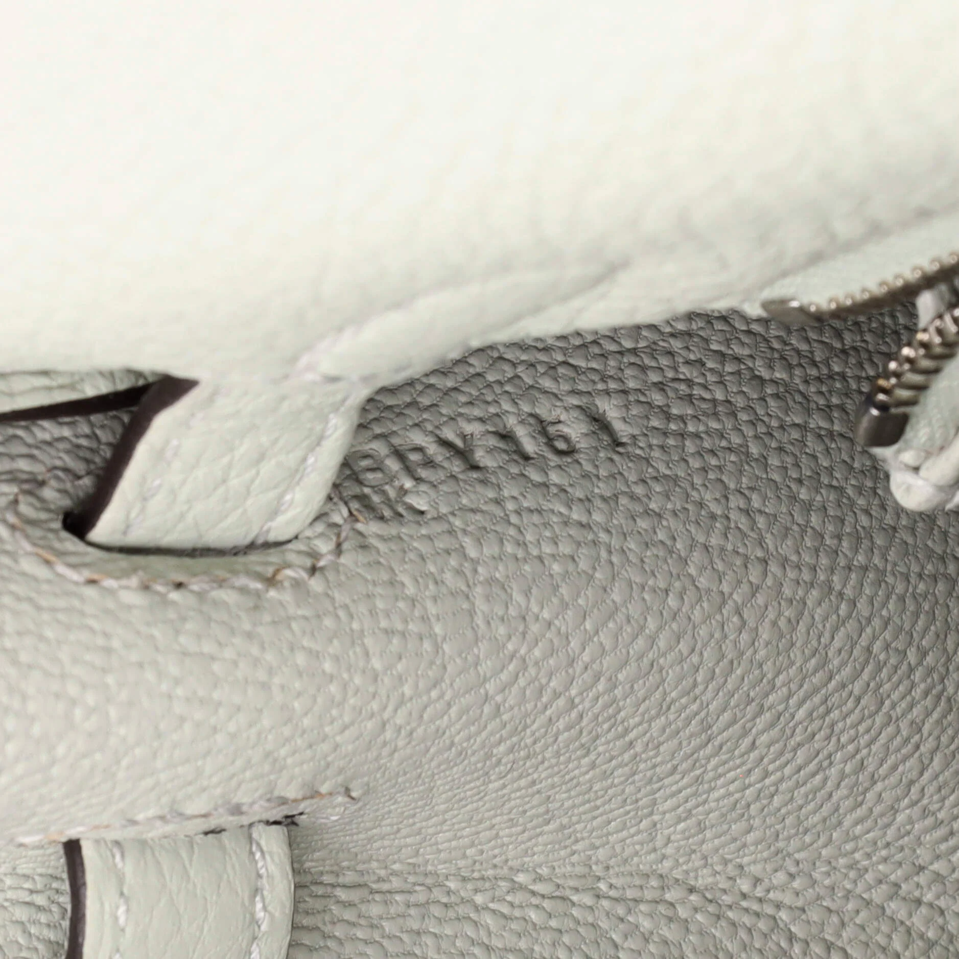 Kelly Handbag Grey Togo with Palladium Hardware 25 - Image 8