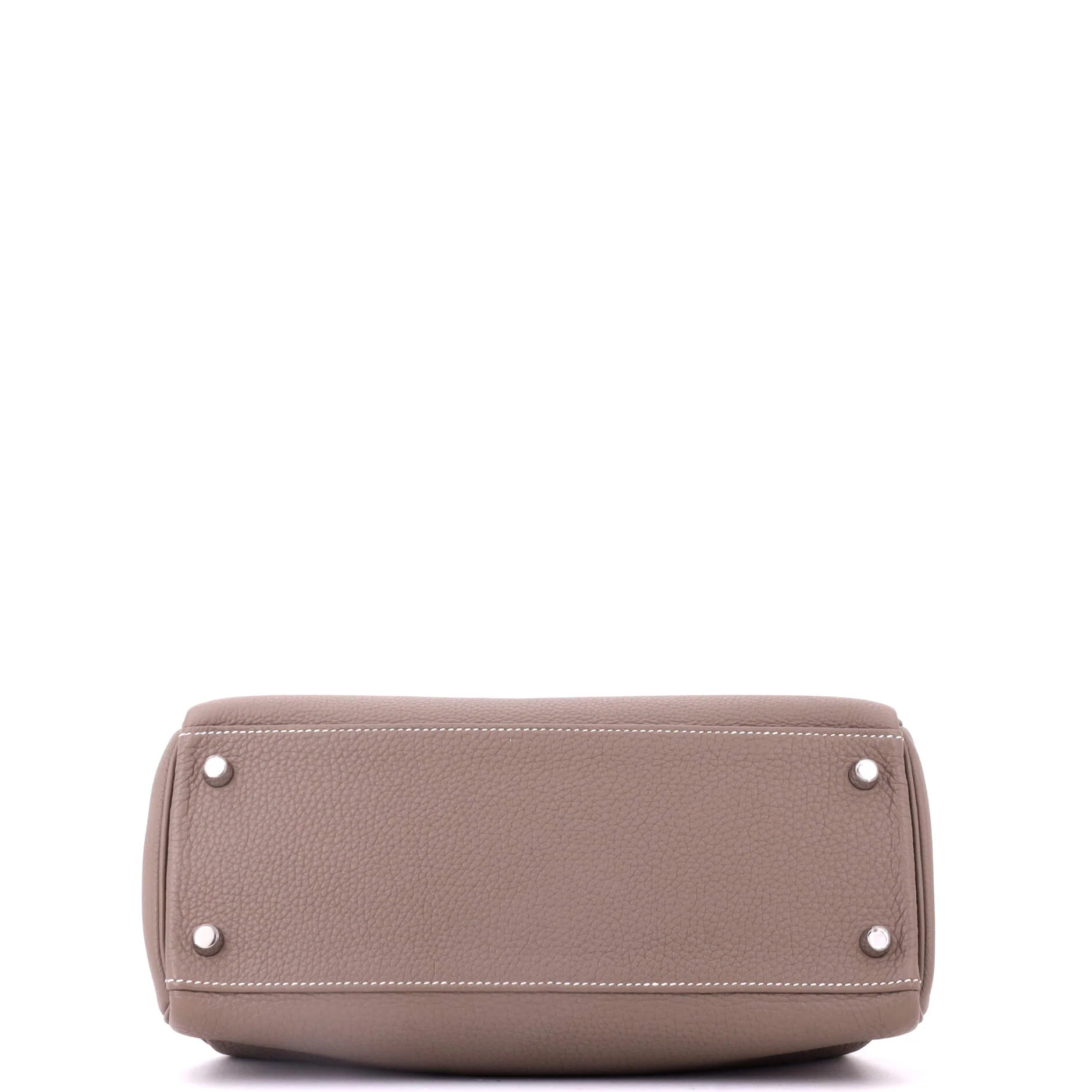 Kelly Handbag Grey Togo with Palladium Hardware 28 - Image 5
