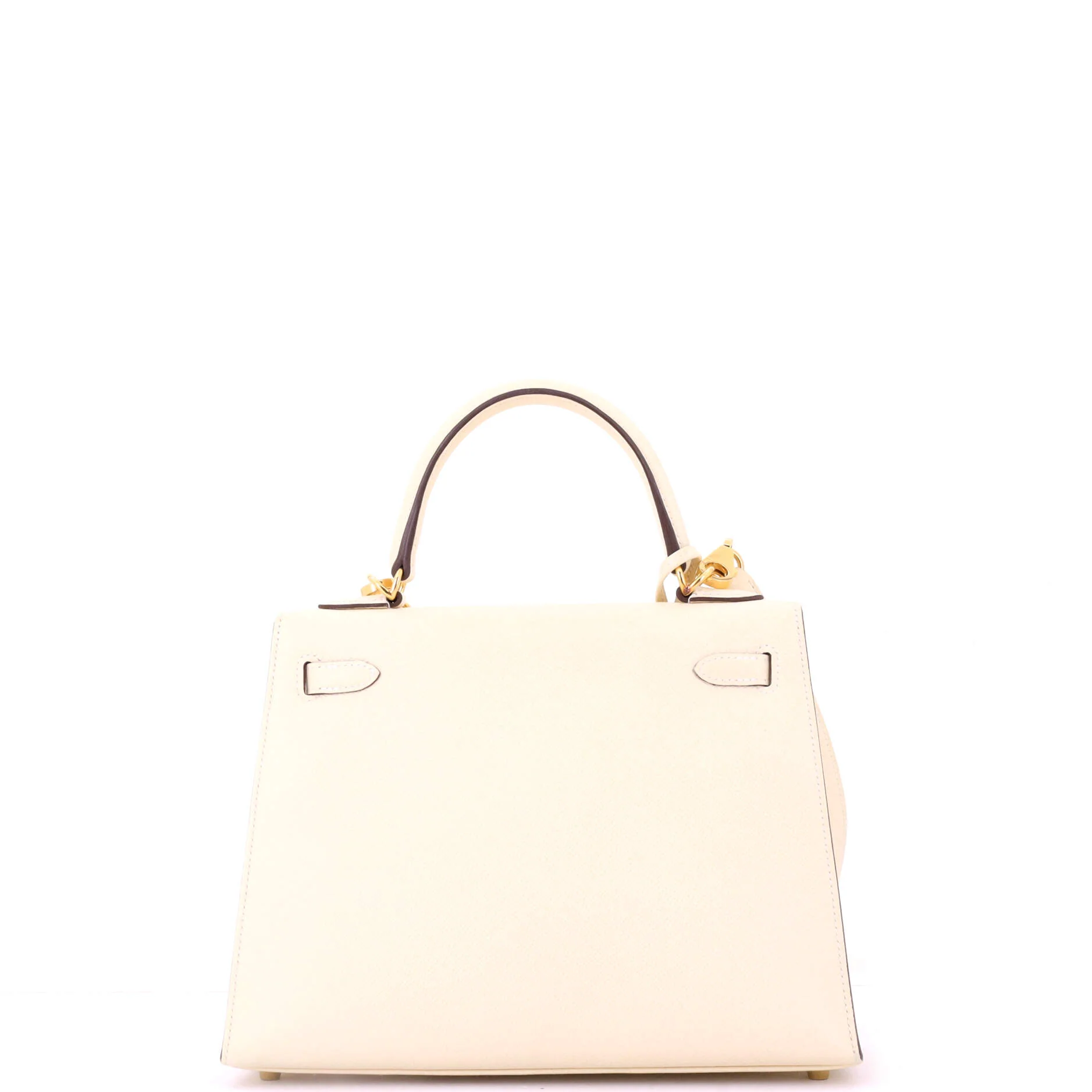 Kelly Handbag Light Epsom with Gold Hardware 25 - Image 4